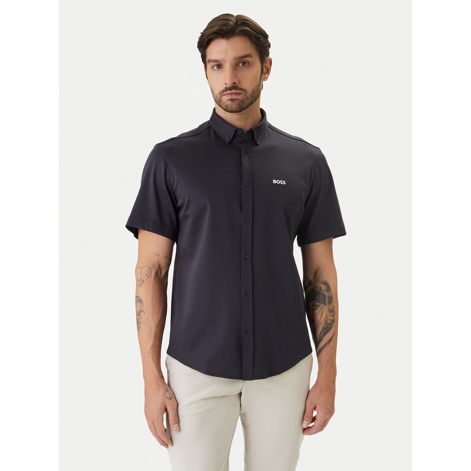 BOSS Koszula ST Motion 50555951 Granatowy Regular Fit