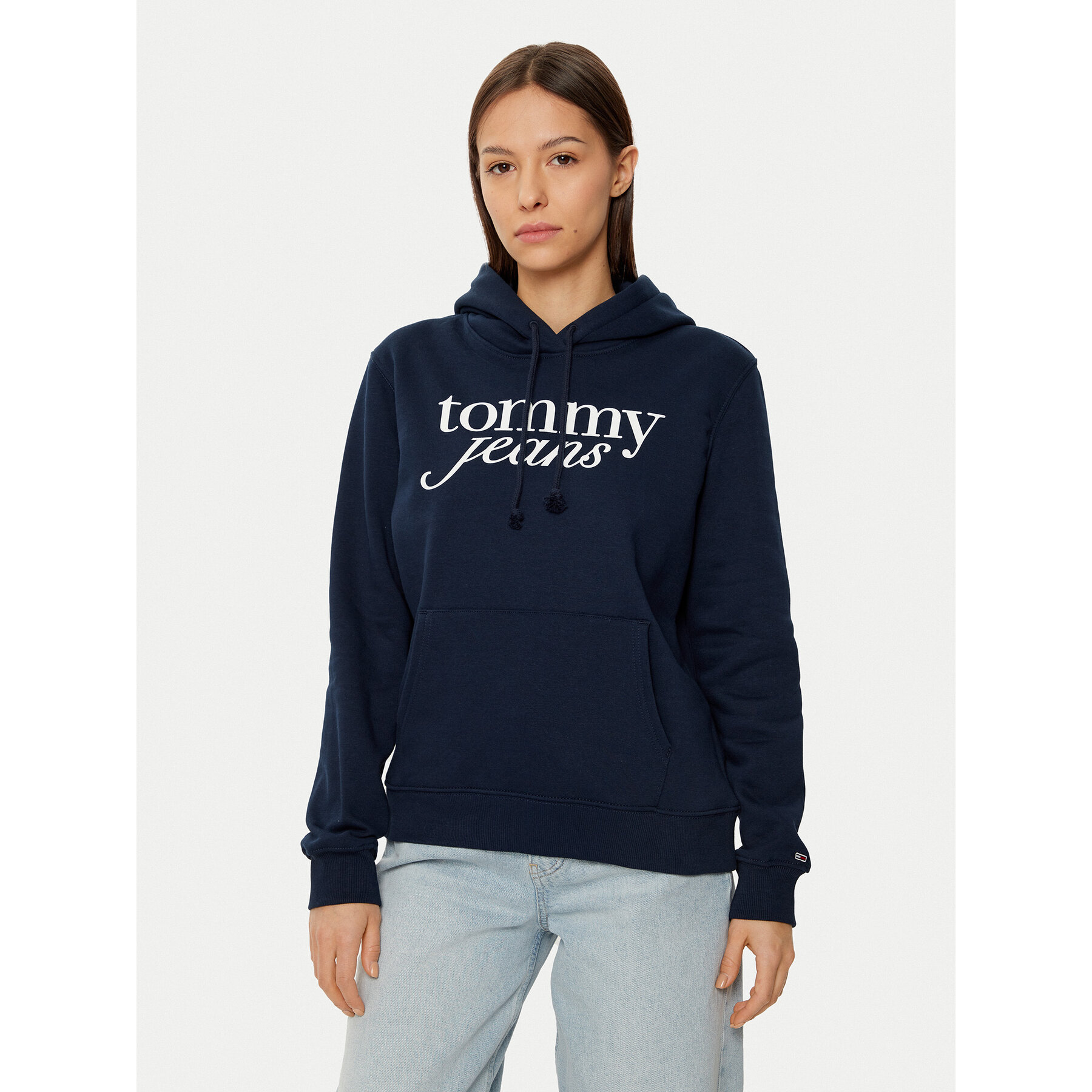 Tommy Jeans Bluza DW0DW20170 Granatowy Regular Fit