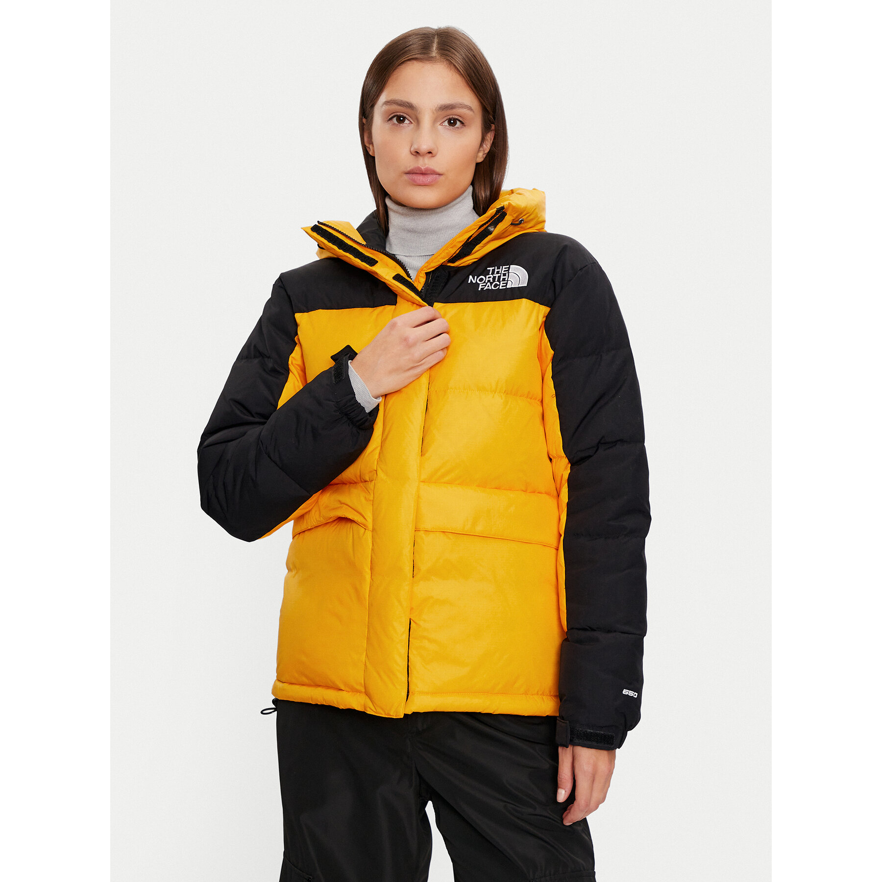 The North Face Kurtka puchowa Himalayan NF0A4R2W Żółty Regular Fit