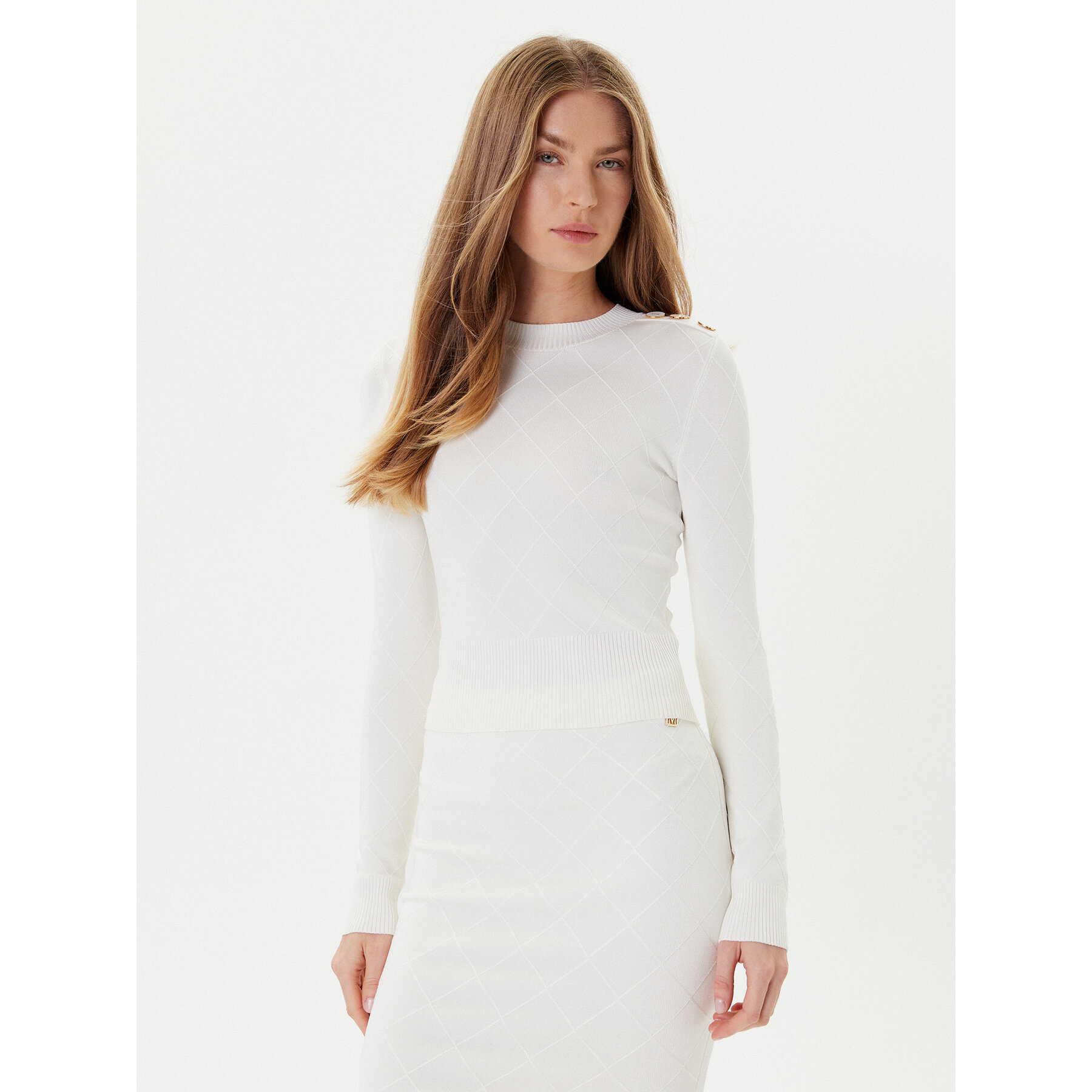 Marciano Guess Sweter 5YGR11 5036Z Écru Regular Fit