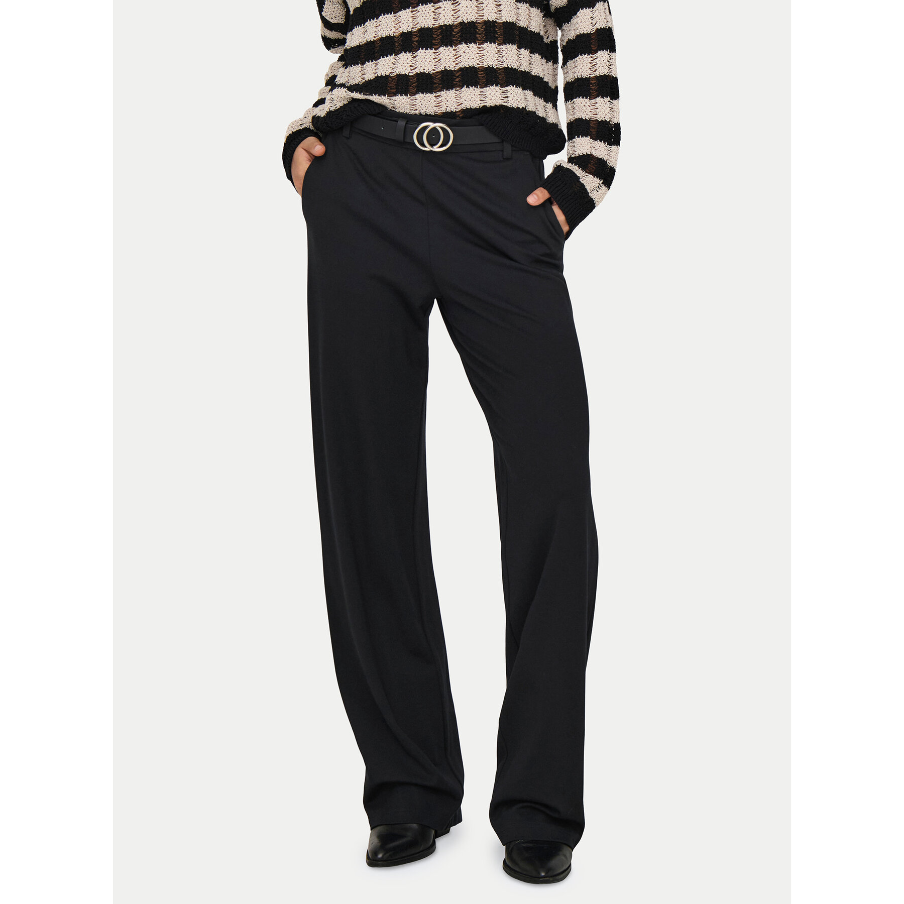 ONLY Spodnie materiałowe Poptrash 15341829 Czarny Straight Fit