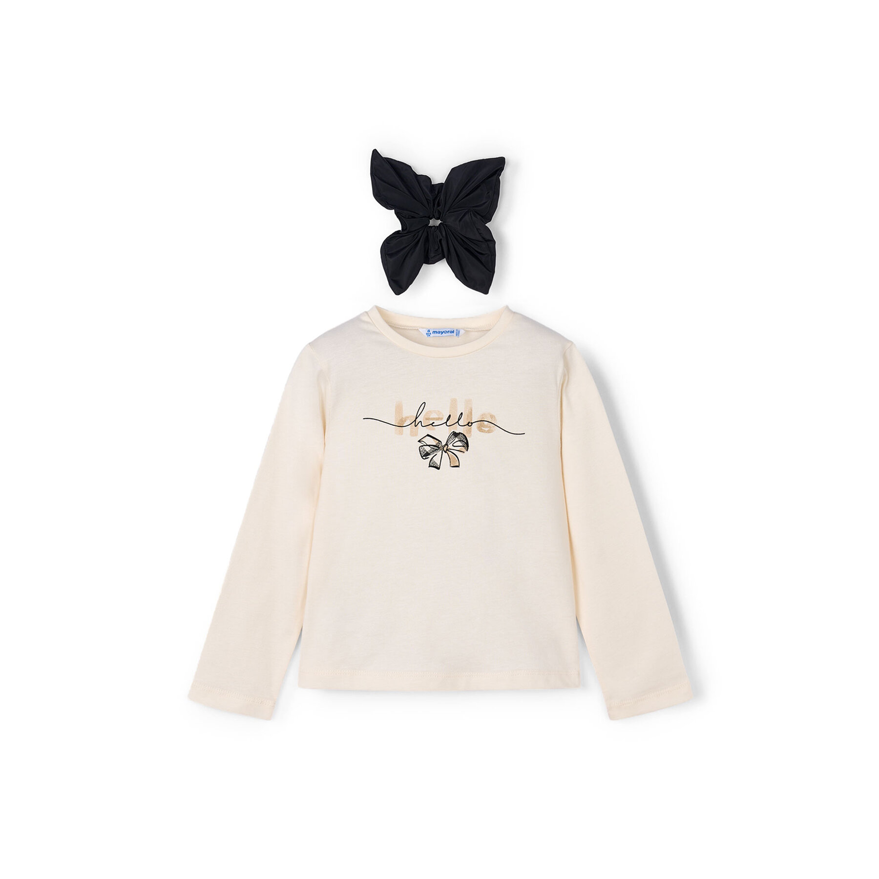 Mayoral Bluzka 4008 Écru Regular Fit