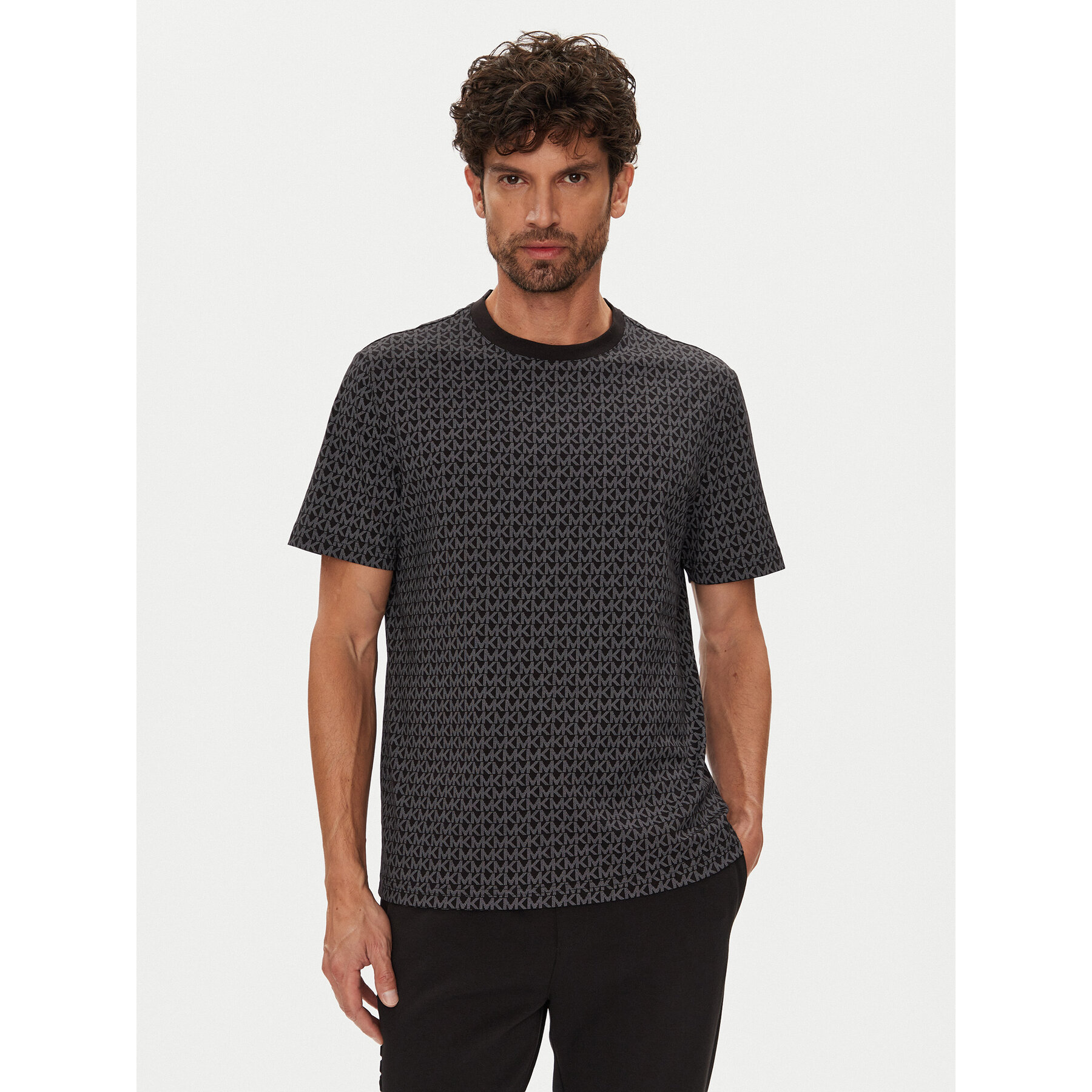 Michael Kors T-Shirt CS5529A5KS Czarny Regular Fit