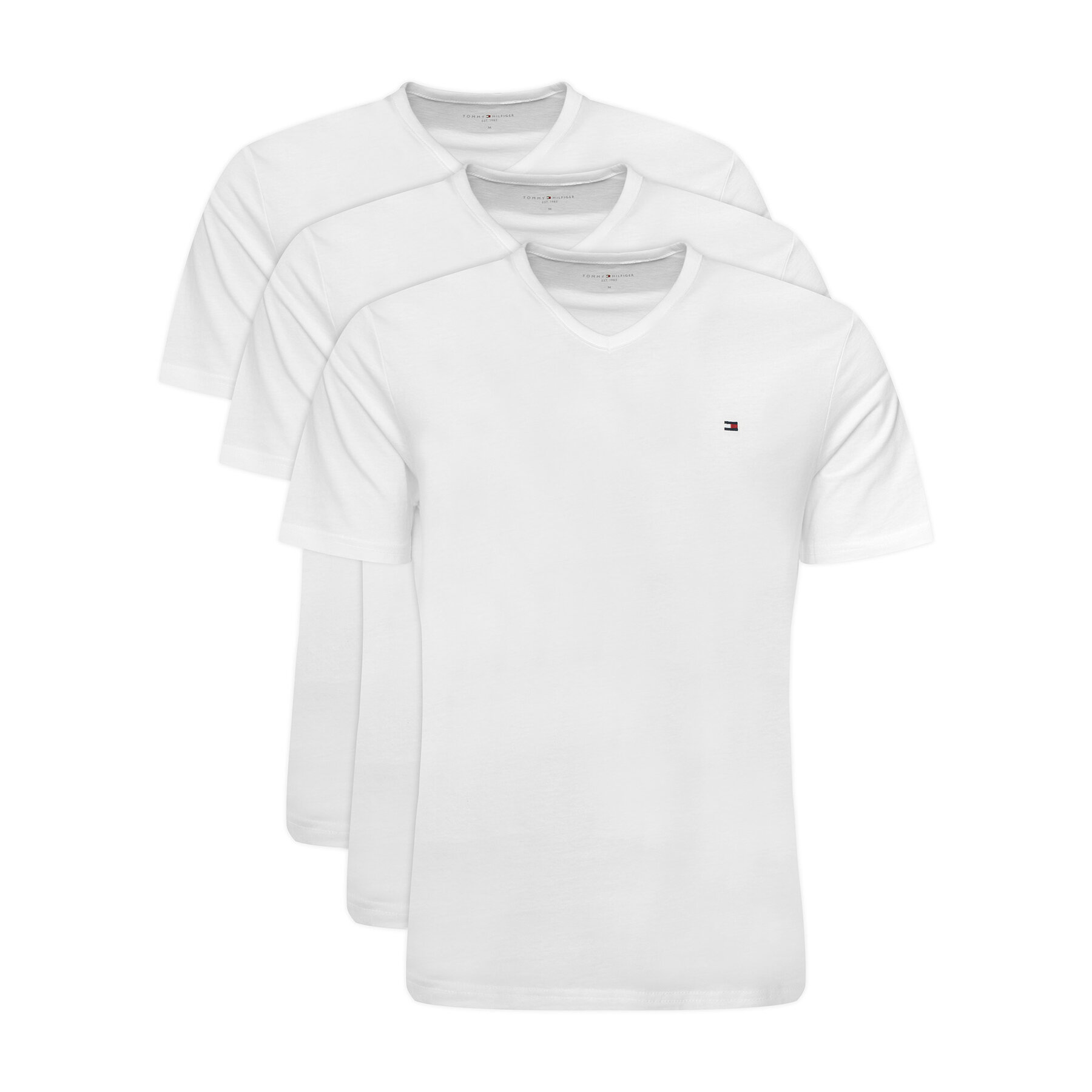 Tommy Hilfiger Komplet t-shirtów UM0UM03865 Biały Regular Fit