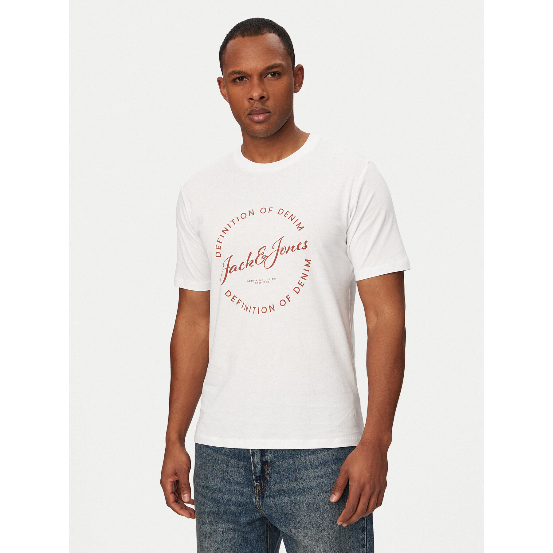 Jack & Jones T-Shirt Grayson 12288377 Biały Regular Fit