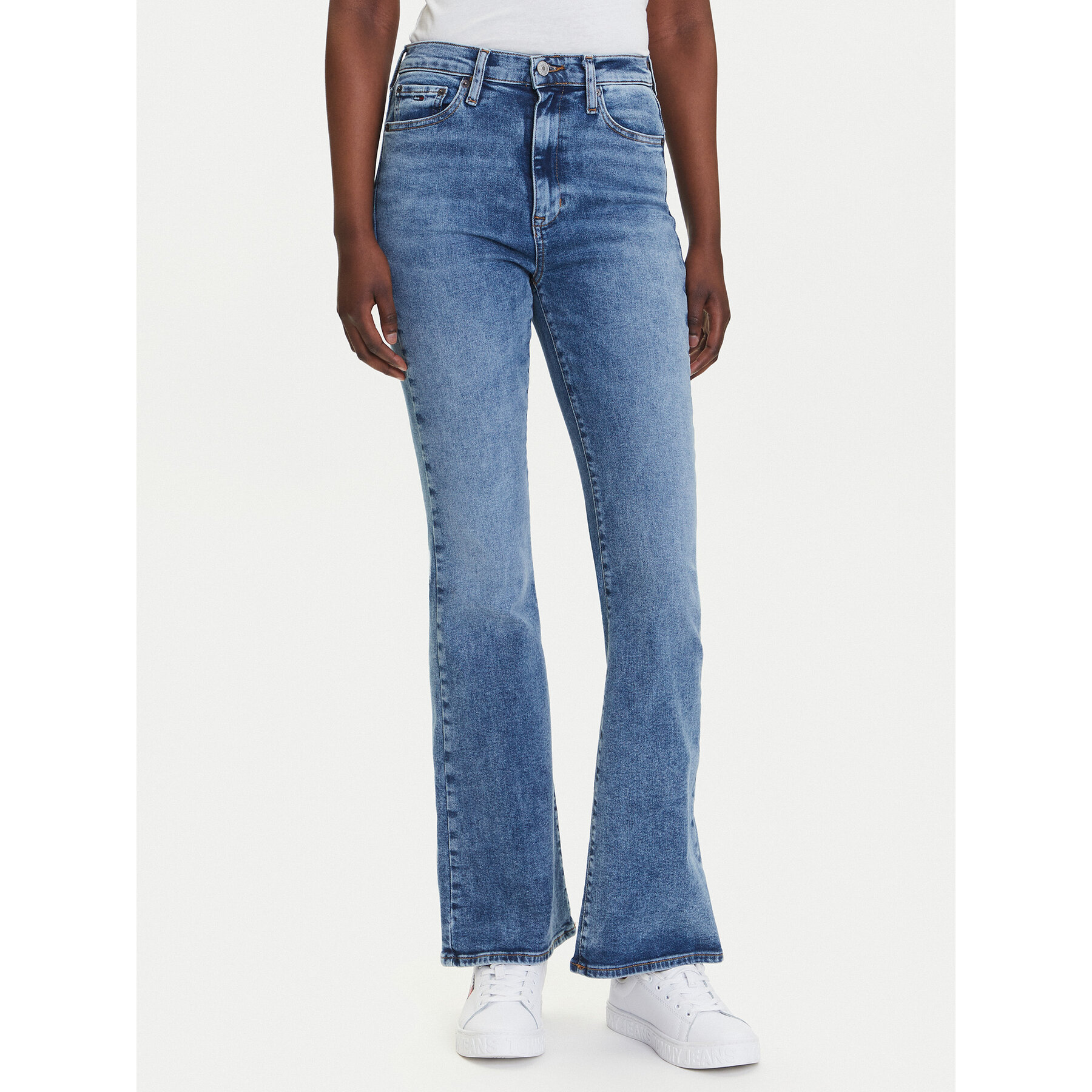 Tommy Jeans Jeansy Sylvia DW0DW20654 Niebieski Flare Fit
