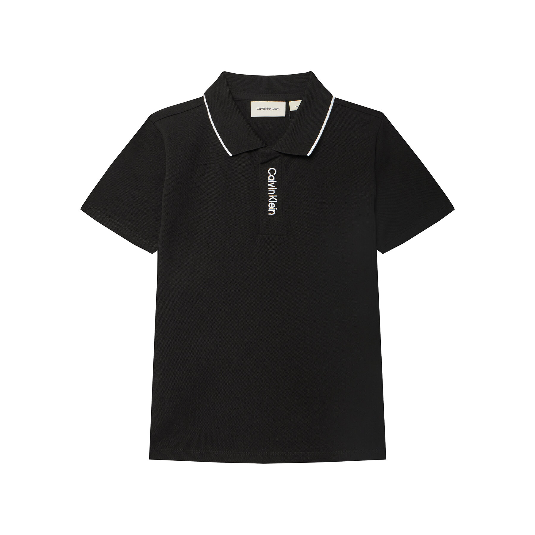 Calvin Klein Jeans Polo Embro Logo IB0IB02542 D Czarny Regular Fit