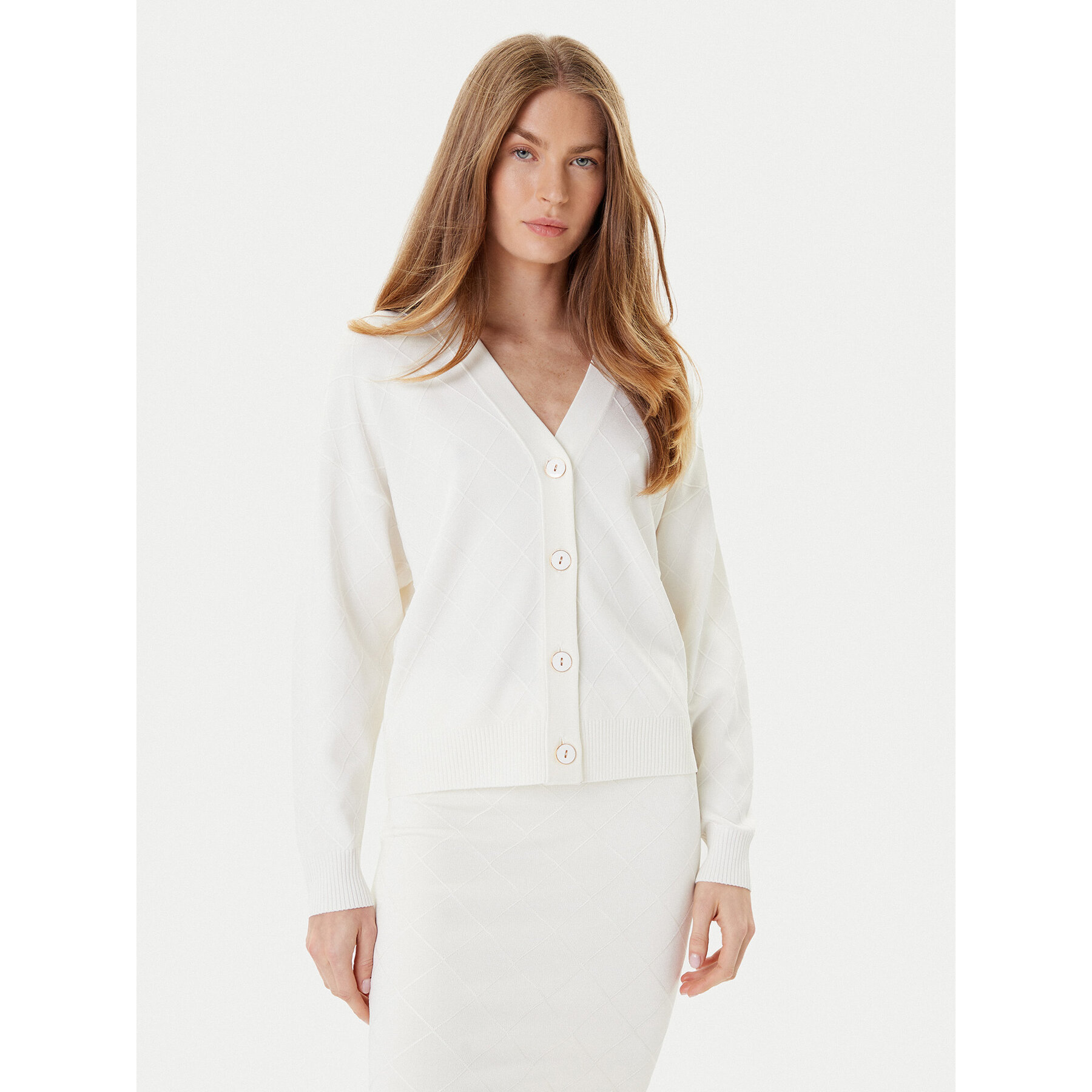 Marciano Guess Kardigan 5YGR13 5036Z Écru Regular Fit