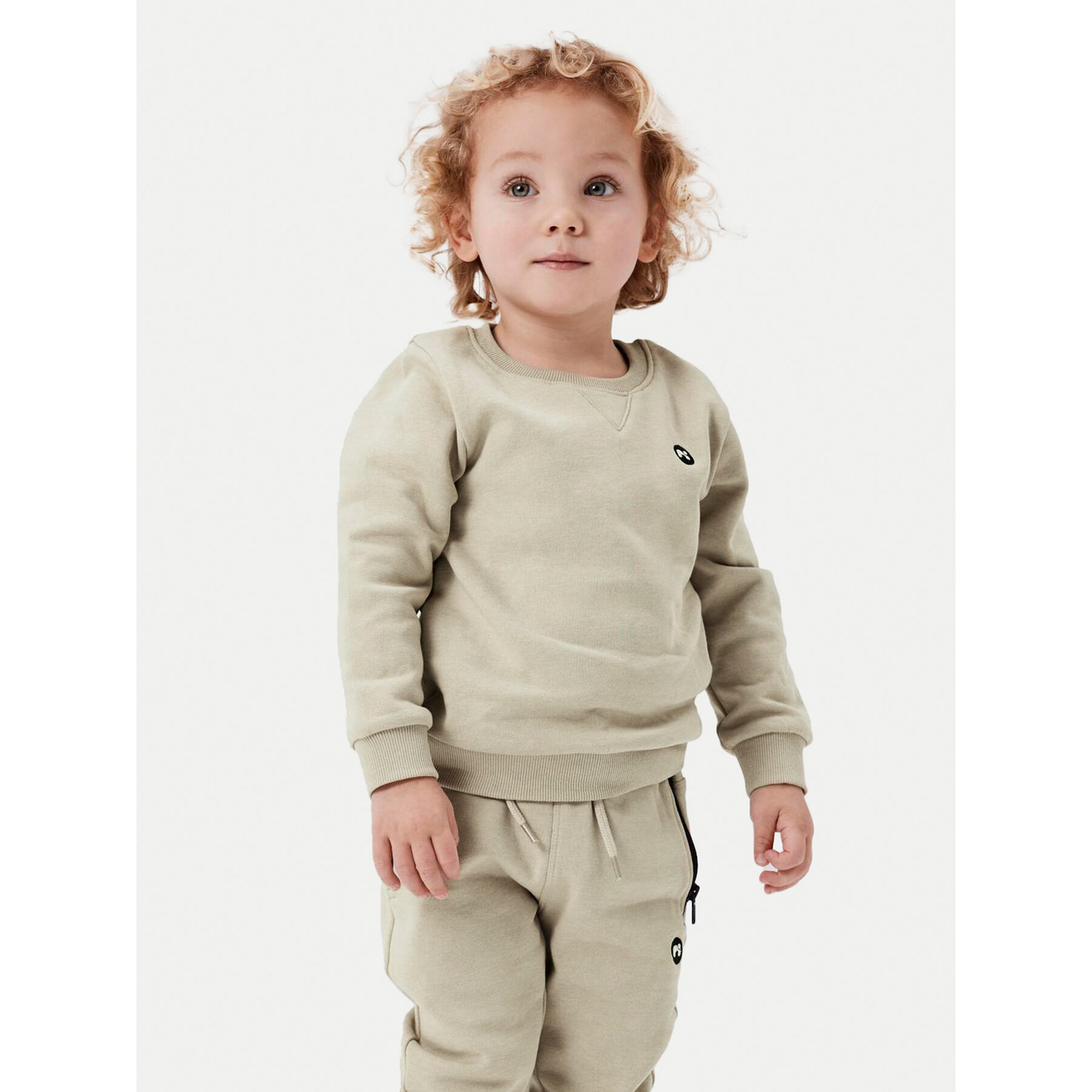 NAME IT Bluza 13220379 Beżowy Regular Fit