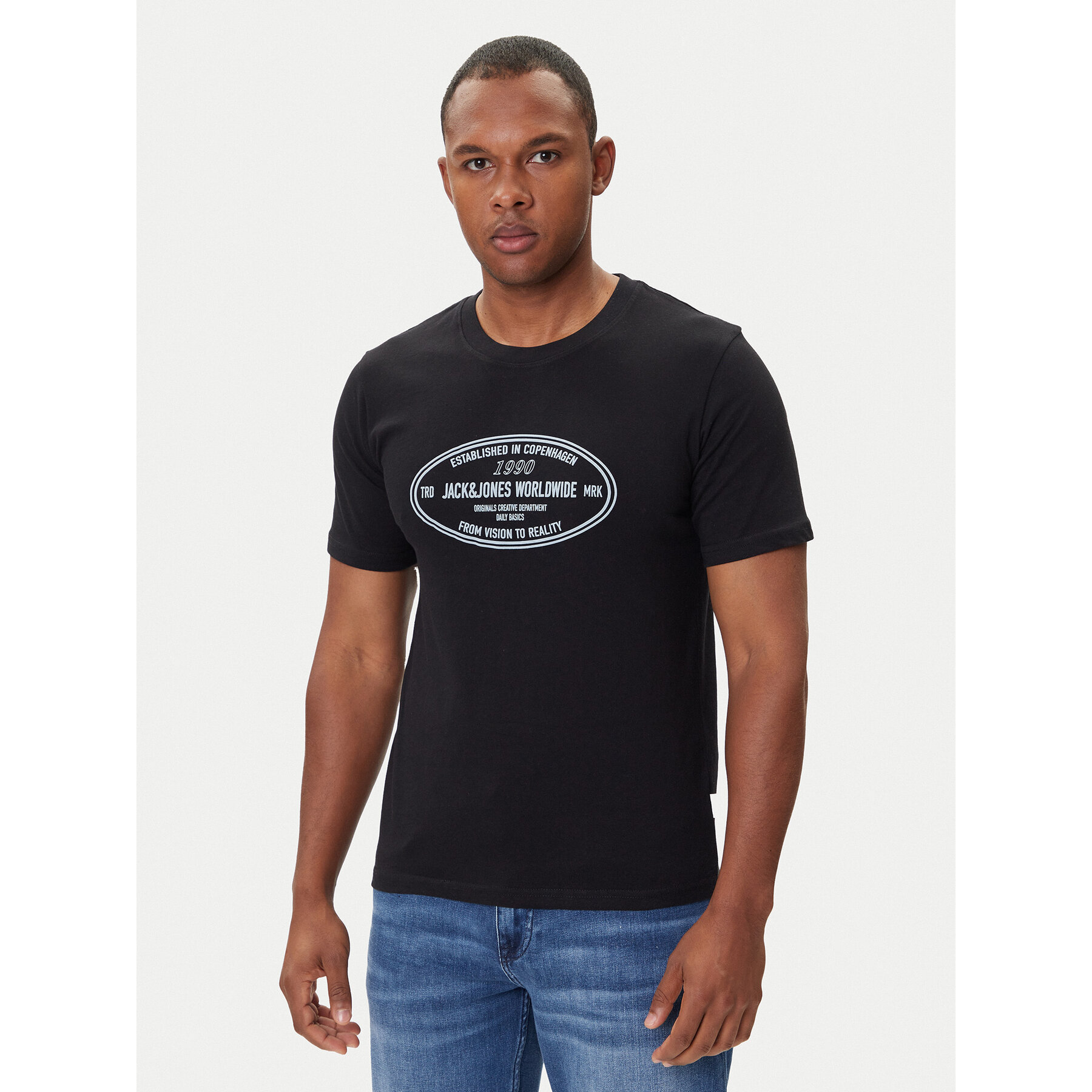 Jack & Jones T-Shirt York 12283800 Czarny Relaxed Fit