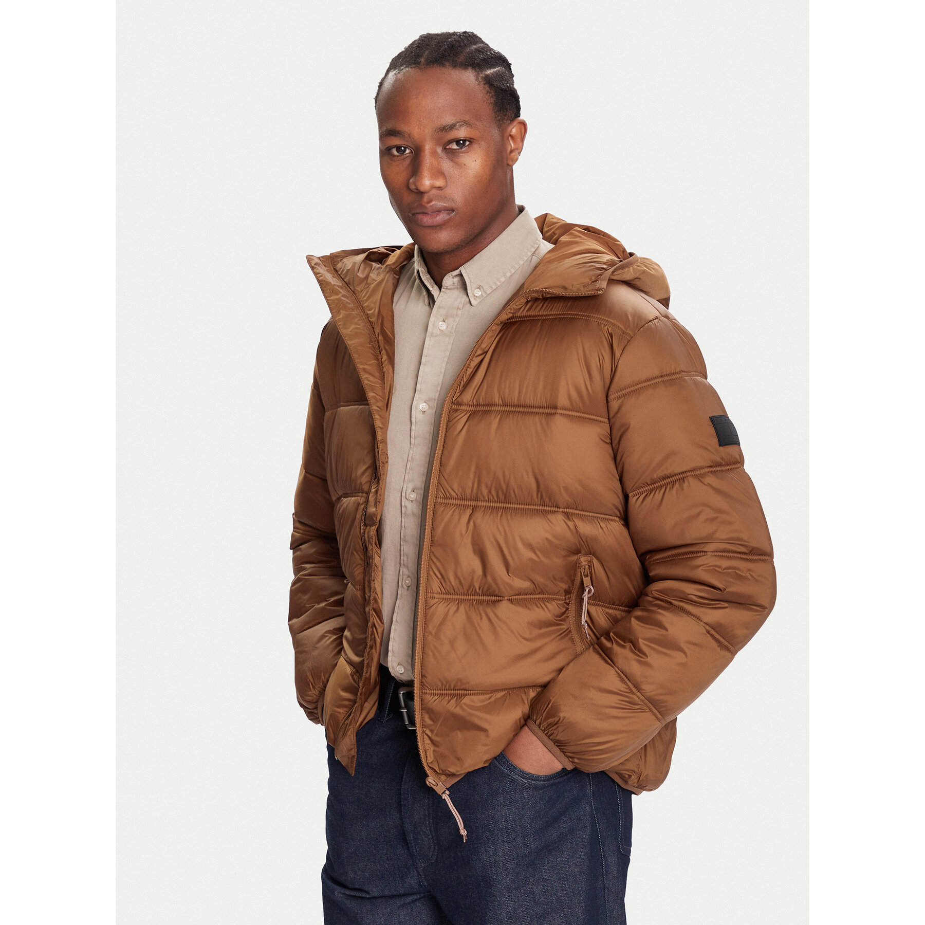 Tommy Jeans Kurtka zimowa DM0DM22044 Brązowy Regular Fit