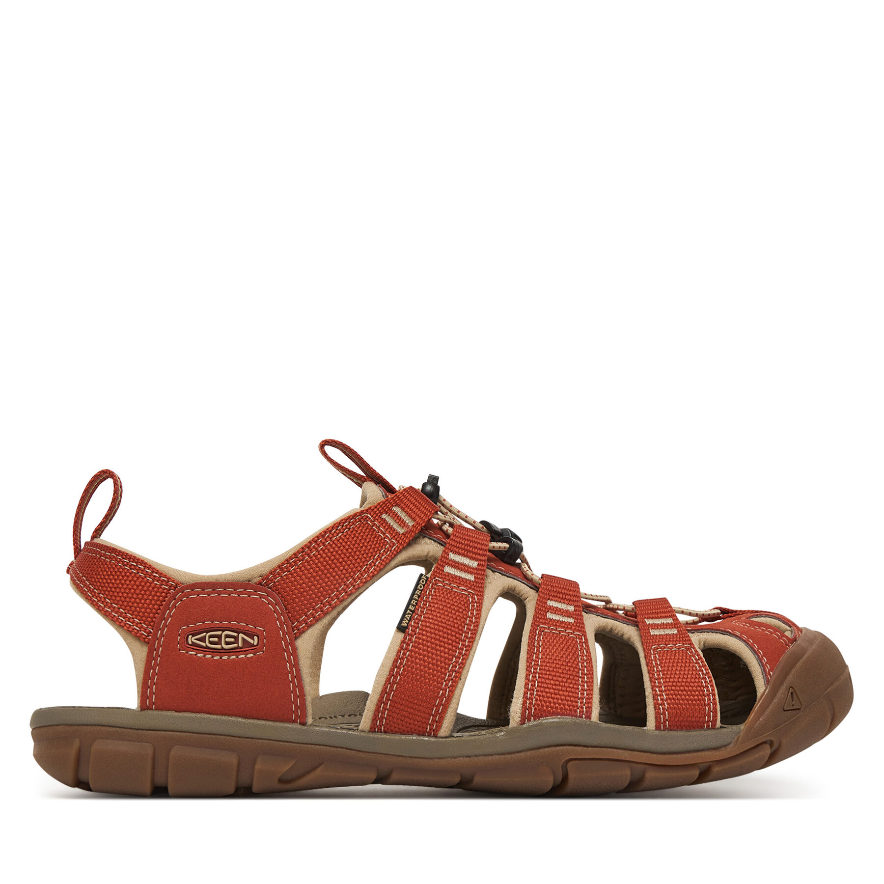 Keen Sandały CLEARWATER CNX BURNT BRICK/SAFAR 1032516 Brązowy