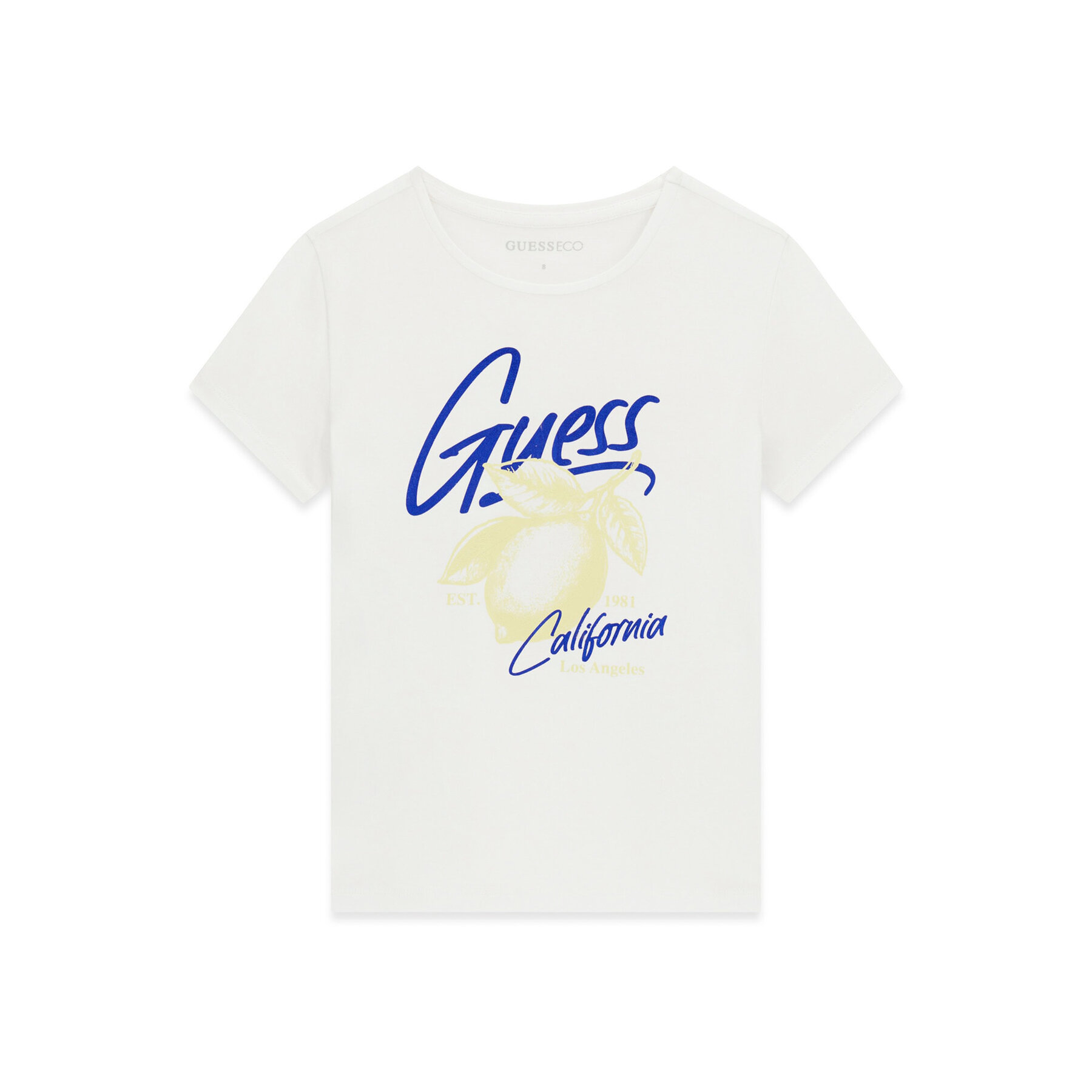 Guess T-Shirt J6GI01 K6YW4 Biały Regular Fit