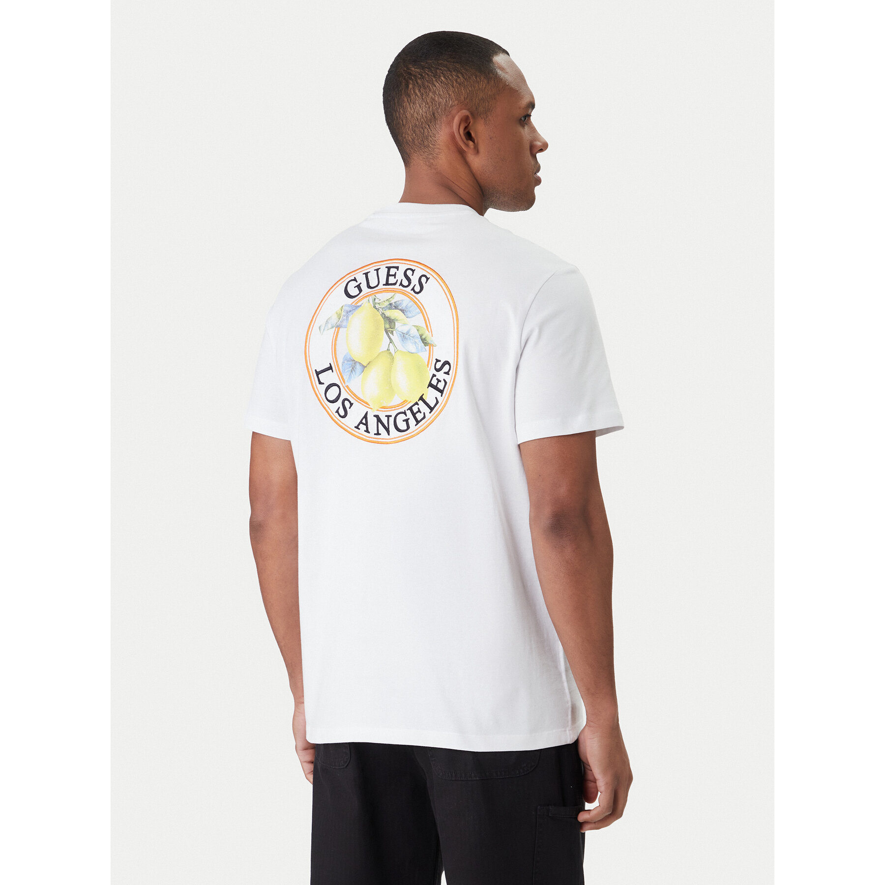Guess T-Shirt M6GI19 K3051 Biały Reglan Fit