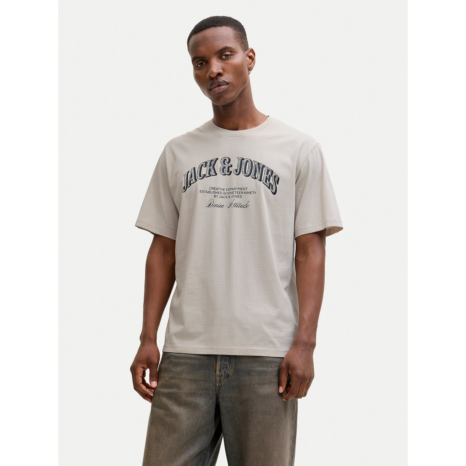 Jack & Jones T-Shirt Denver 12291213 Szary Relaxed Fit
