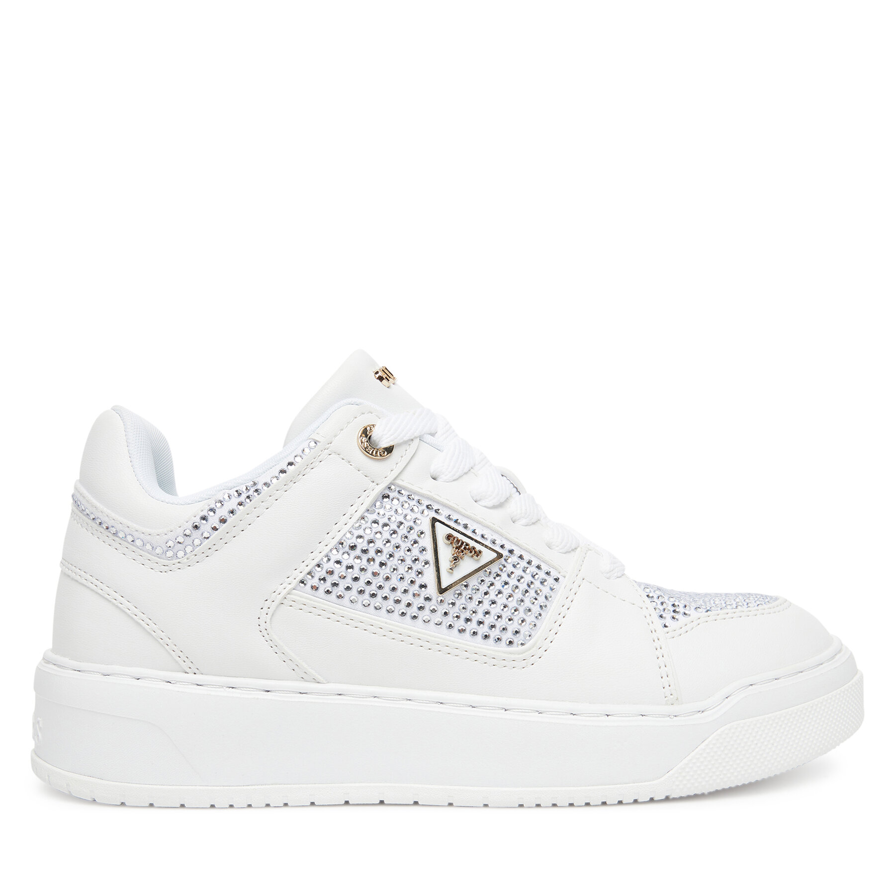 Guess Sneakersy FLTDL2 LEA12 Biały