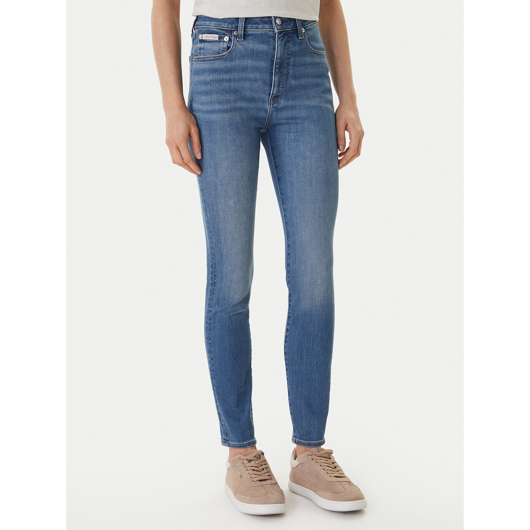 Calvin Klein Jeans Jeansy LV047F700G Niebieski Skinny Fit