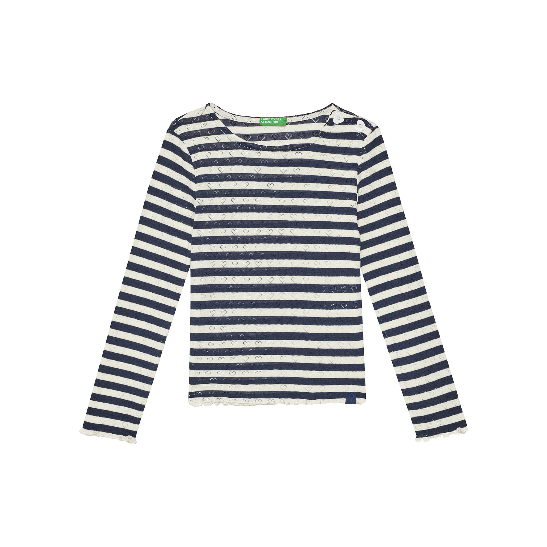 United Colors Of Benetton Bluzka 33LQC10OM Granatowy Regular Fit