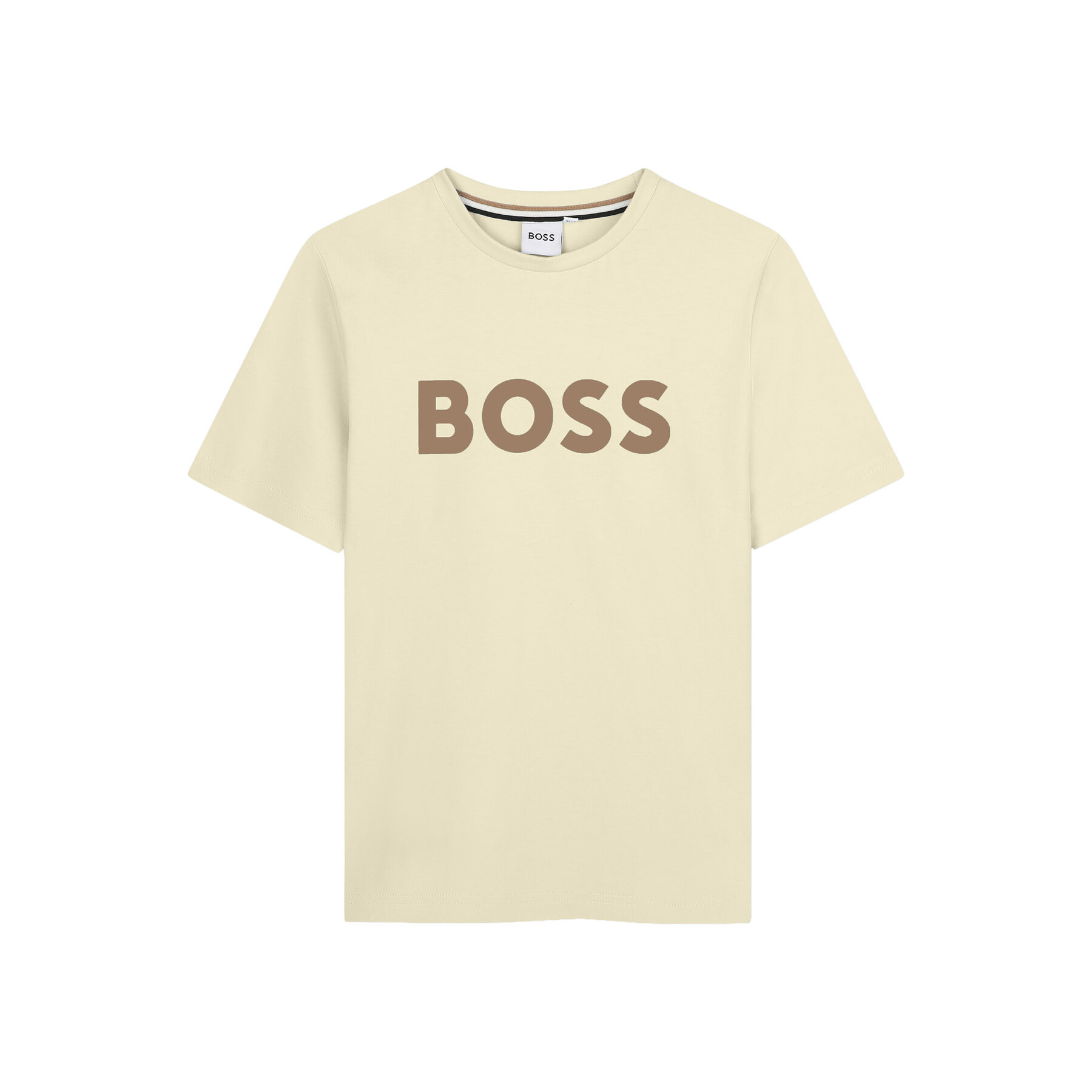BOSS T-Shirt J52711 S Beżowy Regular Fit