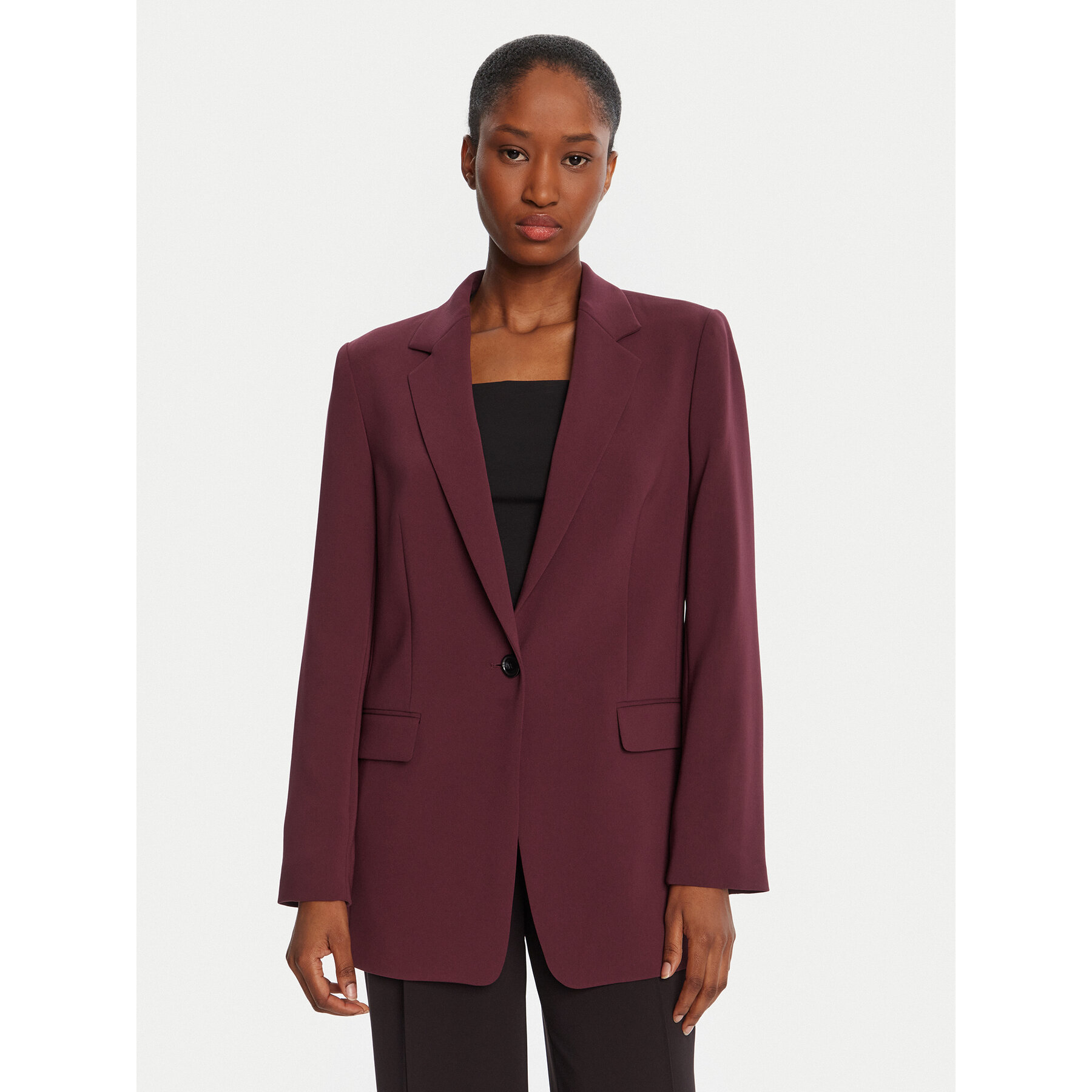 BOSS Marynarka Jocaluah 50490053 Fioletowy Regular Fit