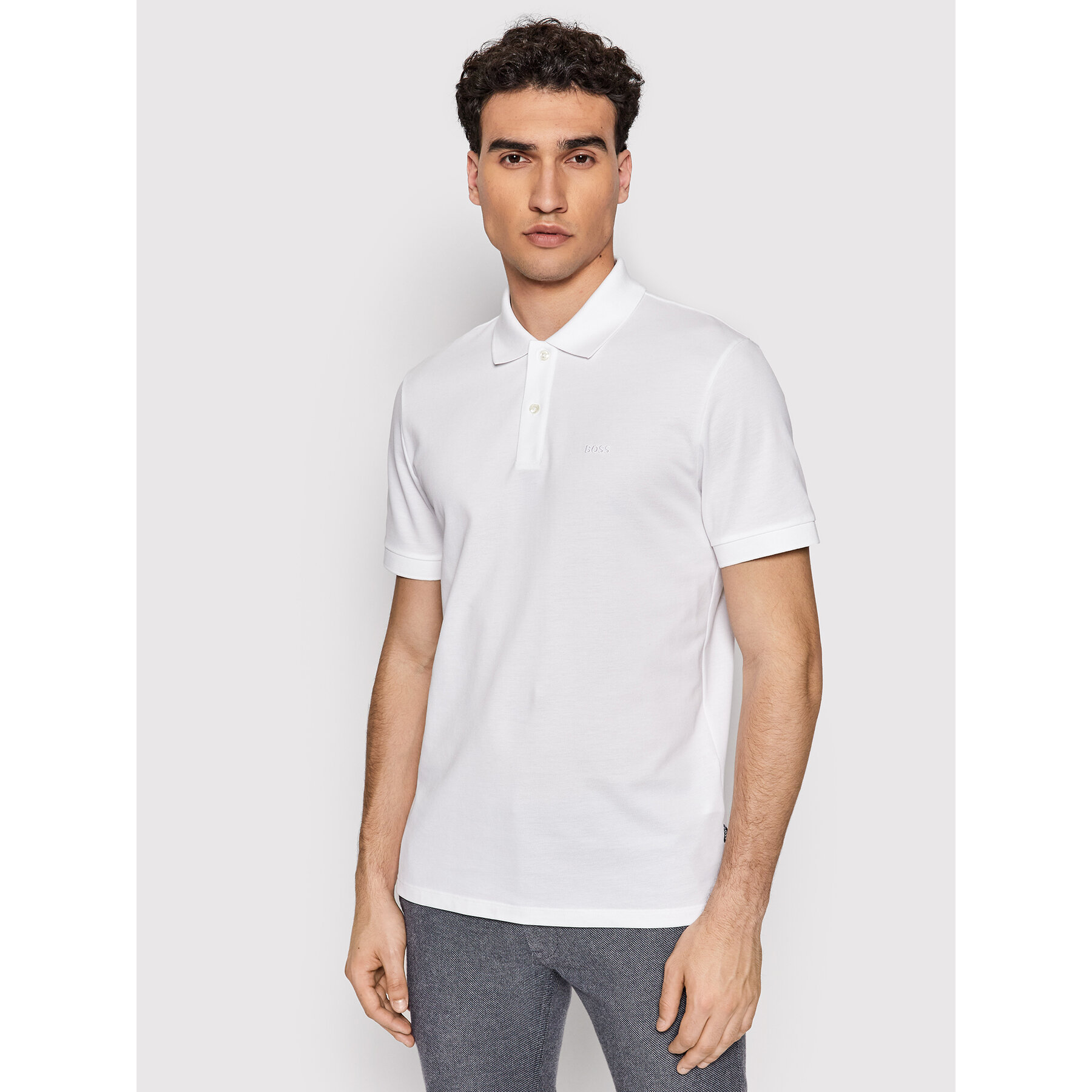 Boss Polo Pallas 50468362 Biały Regular Fit
