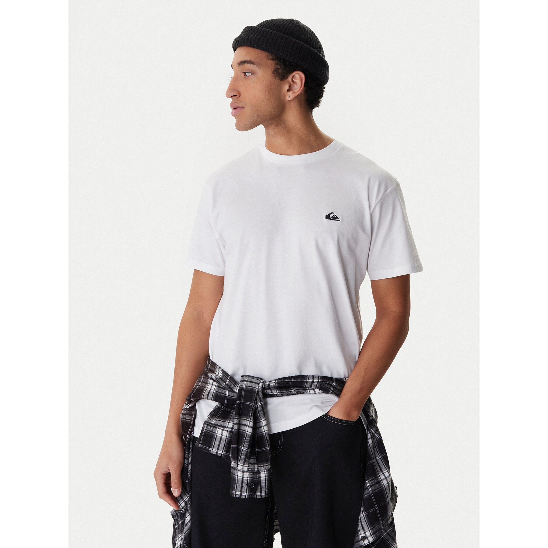 Quiksilver T-Shirt EQYZT07711 Biały Regular Fit