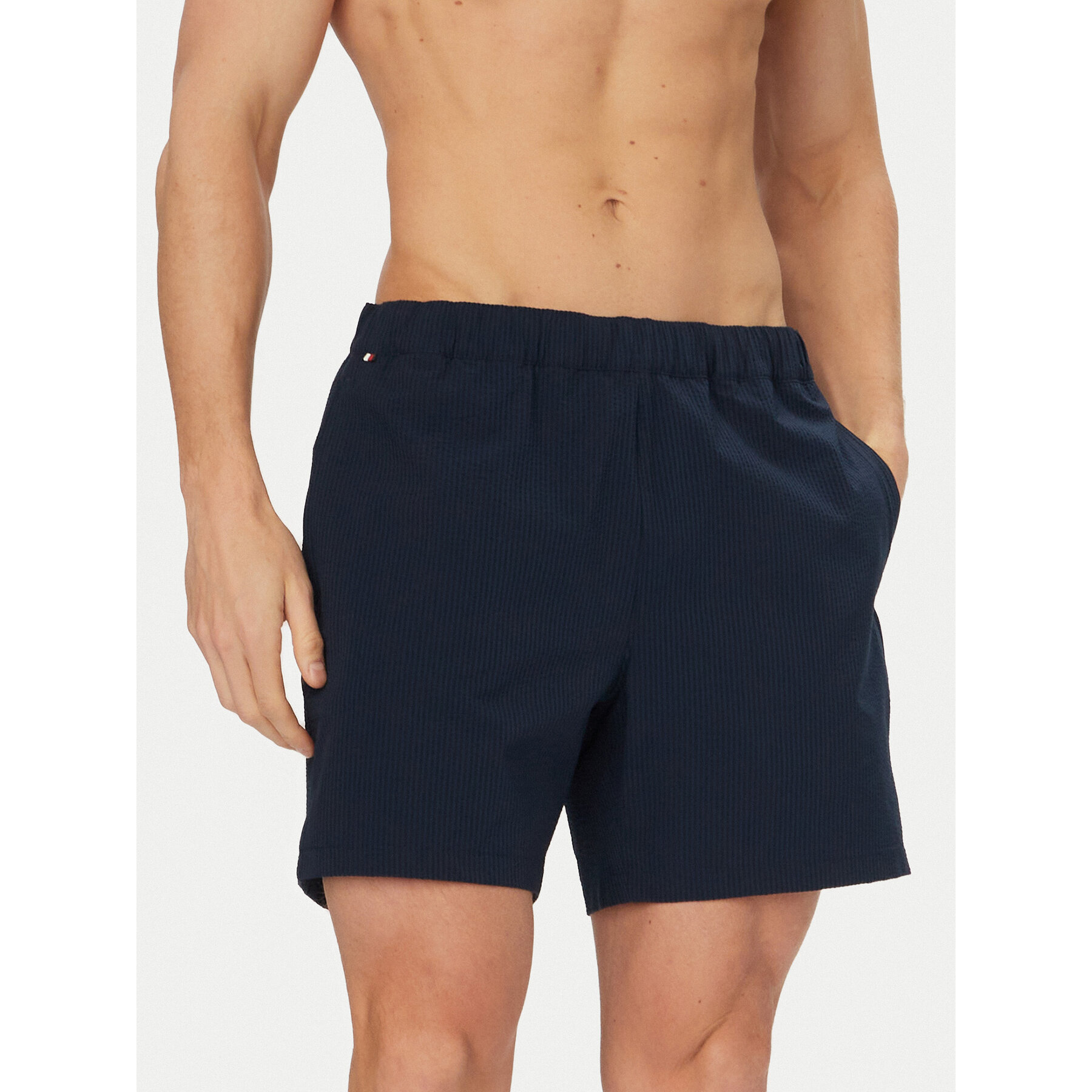 Tommy Hilfiger Szorty sportowe Dover Performance MW0MW42665 Granatowy Regular Fit