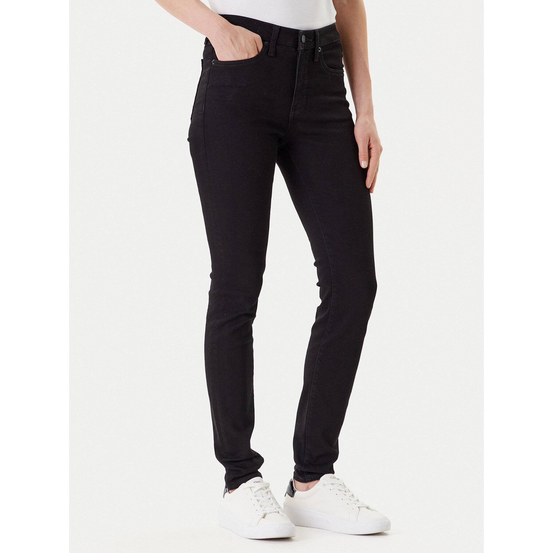 Calvin Klein Jeans Jeansy LV047C777G Czarny Skinny Fit