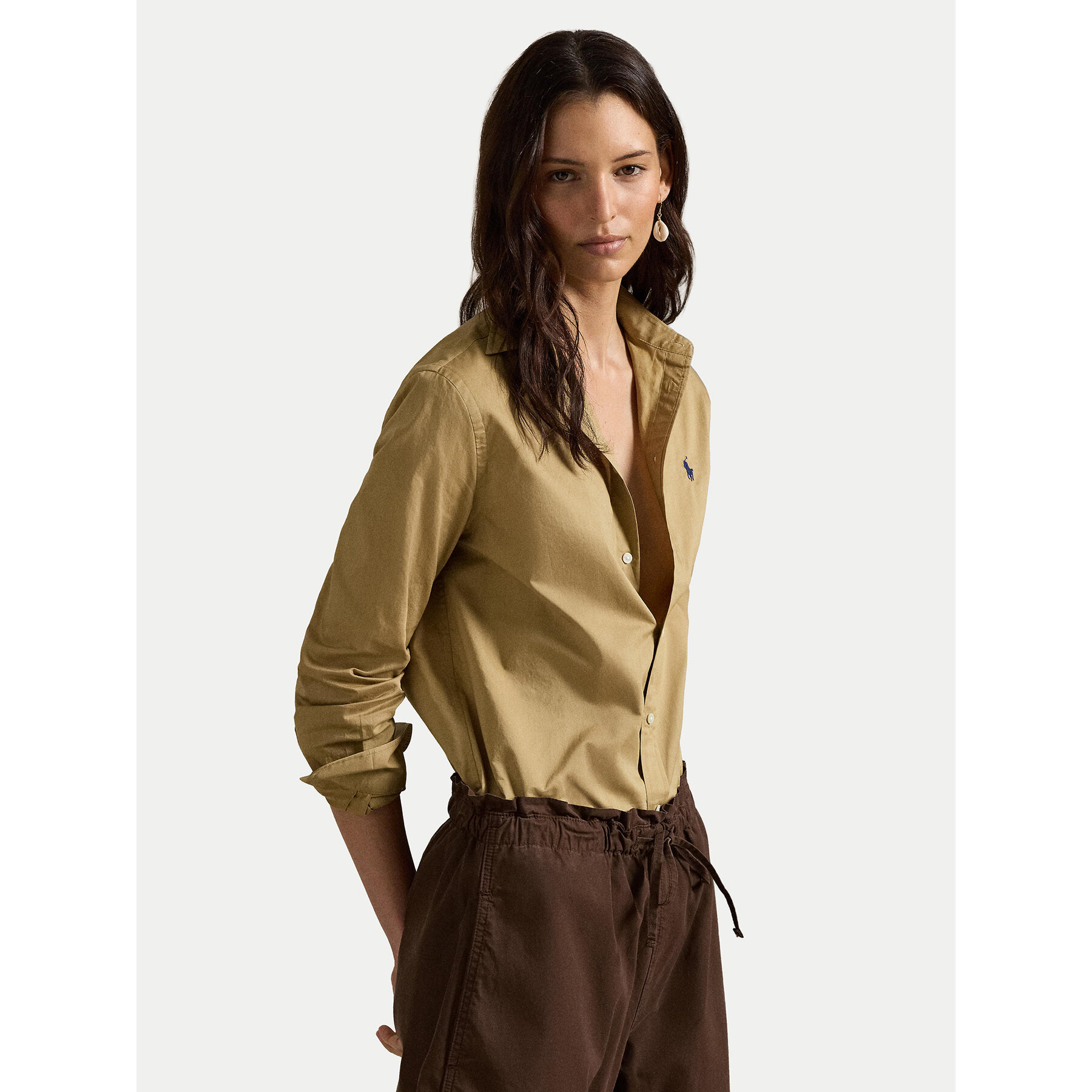 Polo Ralph Lauren Koszula 211A92177012 Beżowy Classic Fit
