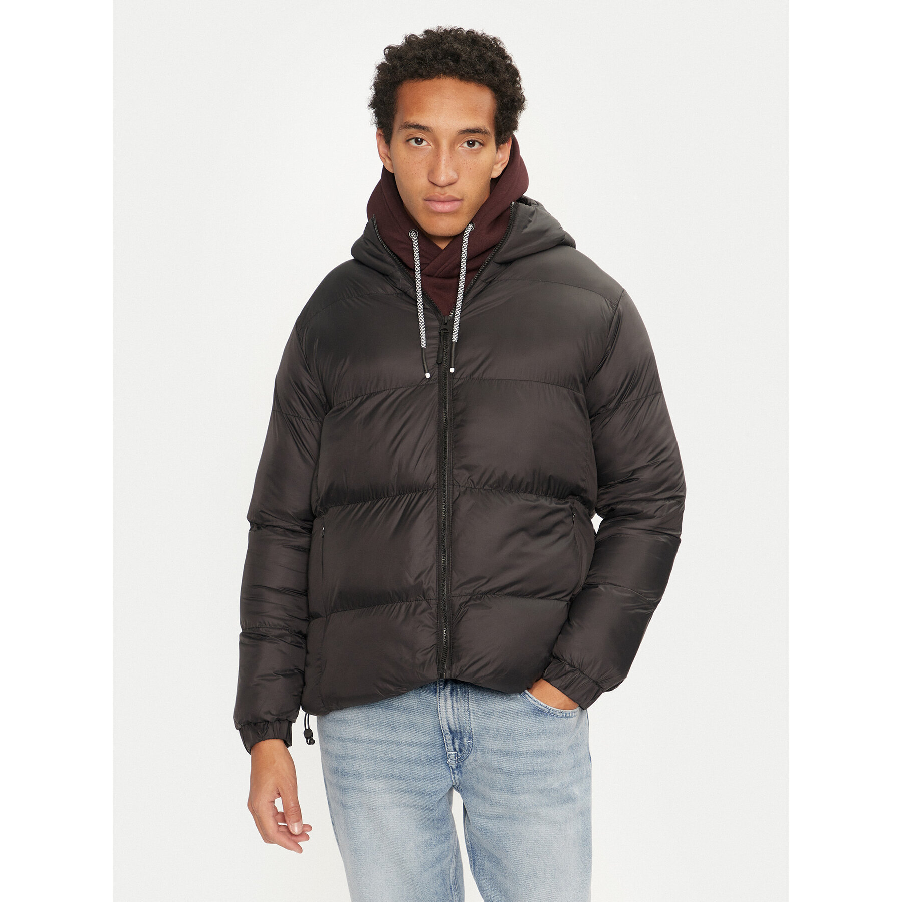 Brave Soul Kurtka zimowa MJK-TEX Czarny Regular Fit