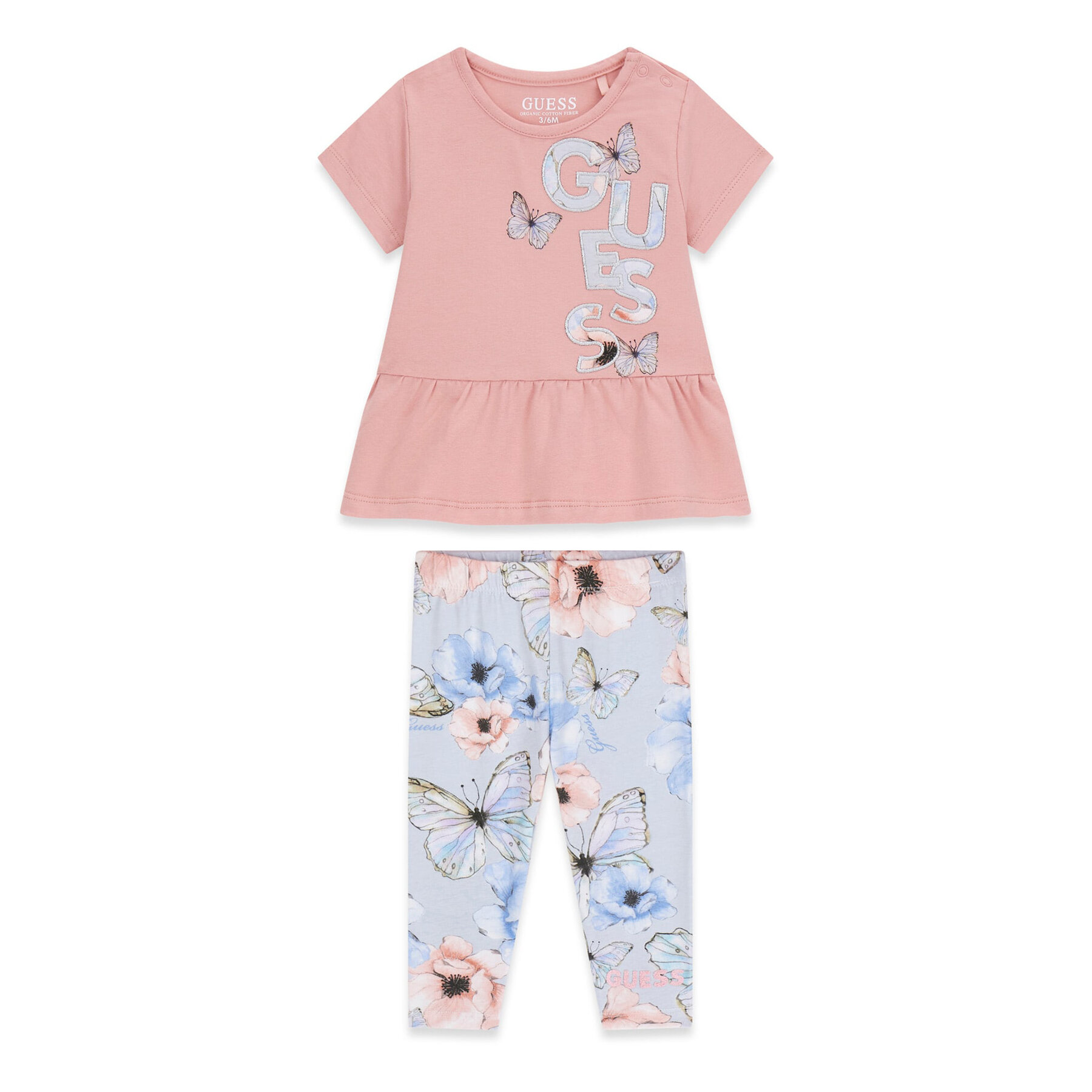 Guess Komplet t-shirt i legginsy A6RG09 K6YW4 Kolorowy Regular Fit