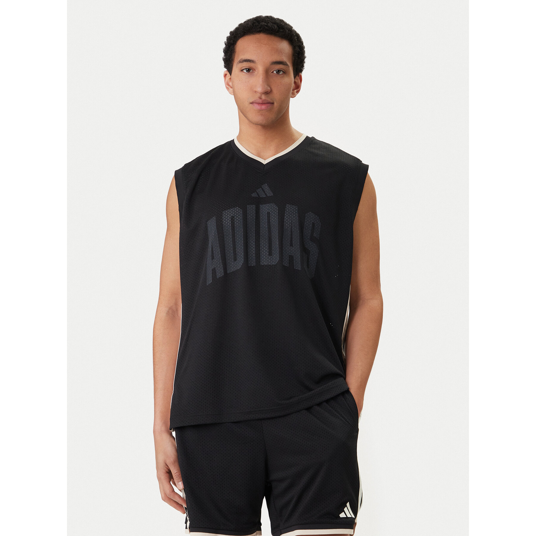 adidas Tank top Stadium JZ9441 Czarny Loose Fit
