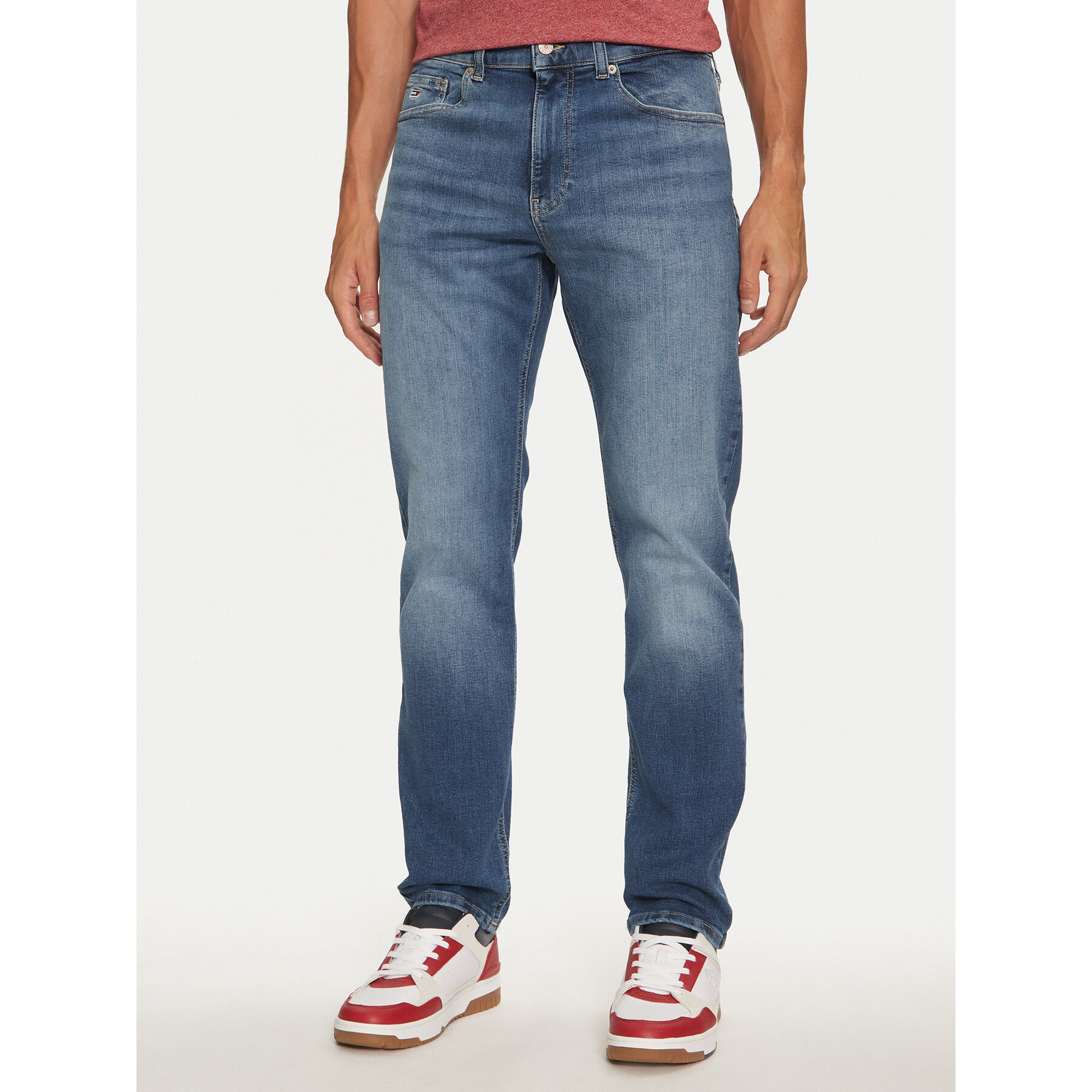 Tommy Jeans Jeansy Ryan DM0DM21054 Granatowy Straight Fit