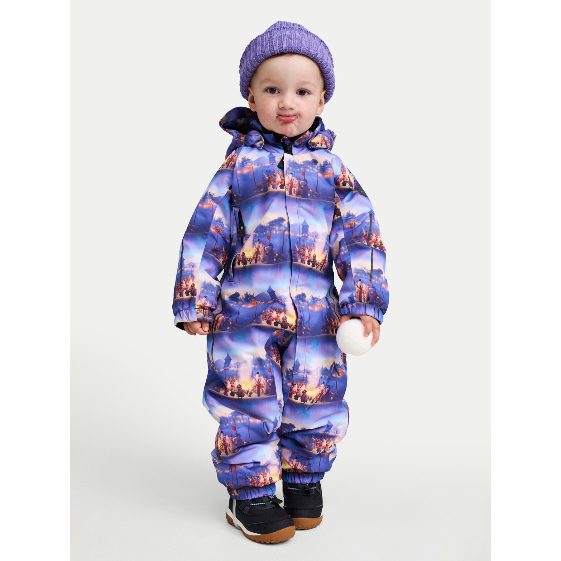 Reima Kombinezon zimowy Moomin Lyster 5100011D Niebieski Regular Fit