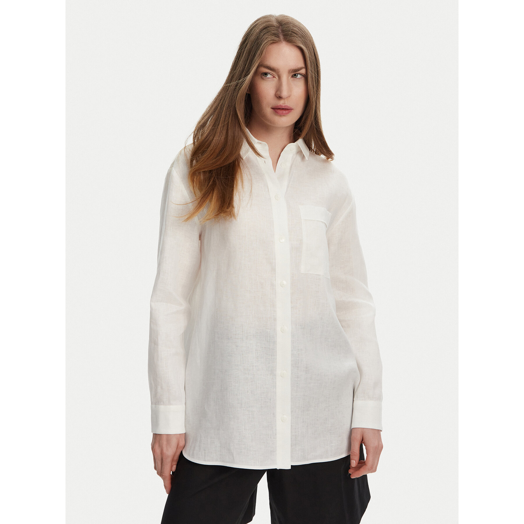 Max Mara Leisure Koszula Noel 2516111018 Biały Regular Fit