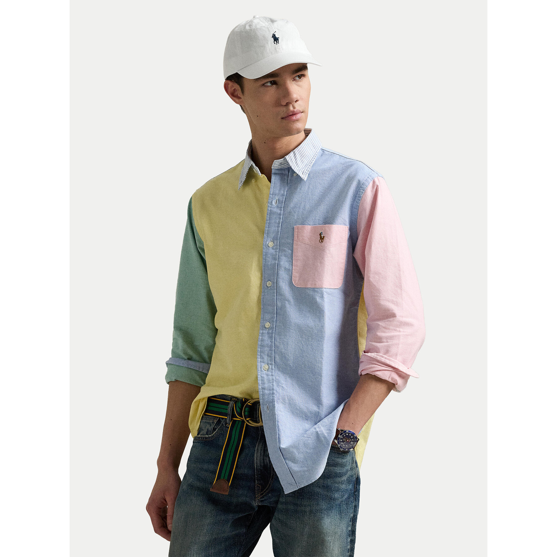 Polo Ralph Lauren Koszula 710928919001 Kolorowy Custom Fit