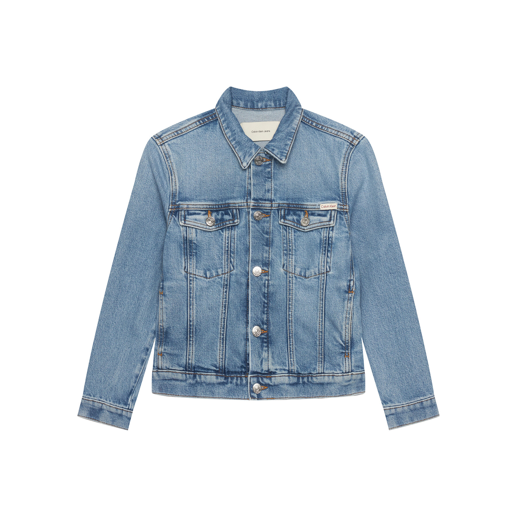 Calvin Klein Jeans Kurtka jeansowa IU0IU00726 Niebieski Regular Fit