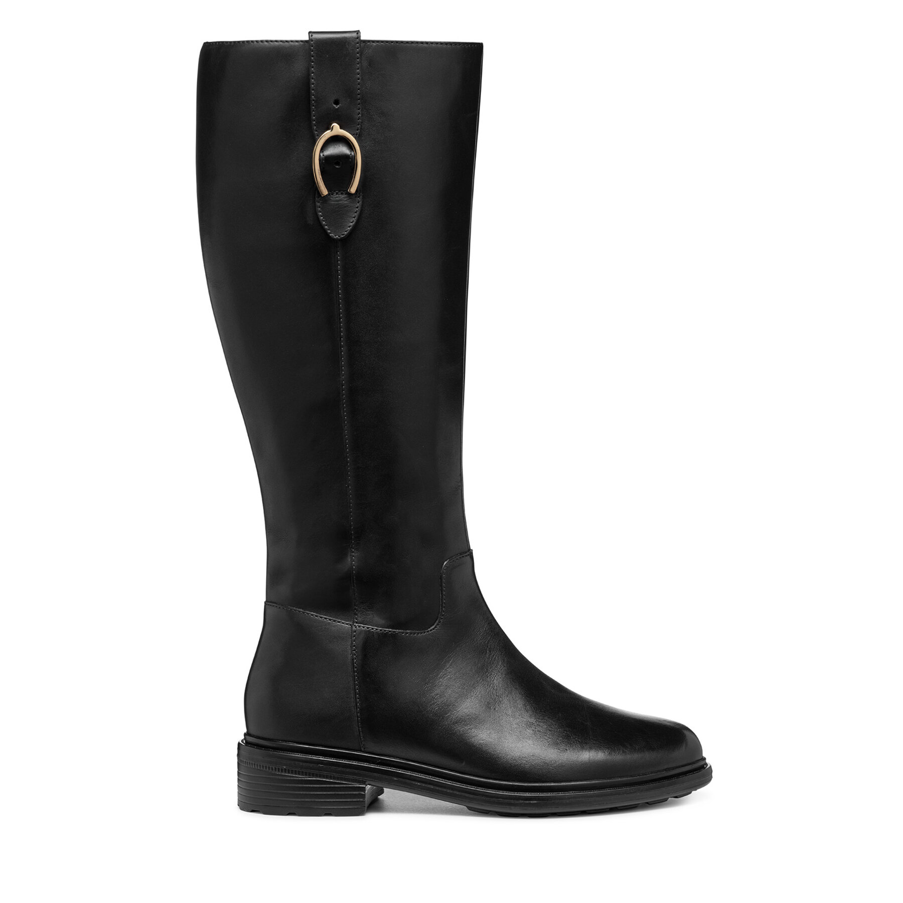 Geox Oficerki D Walk Pleasure D46TGD 00043 C9999 Czarny