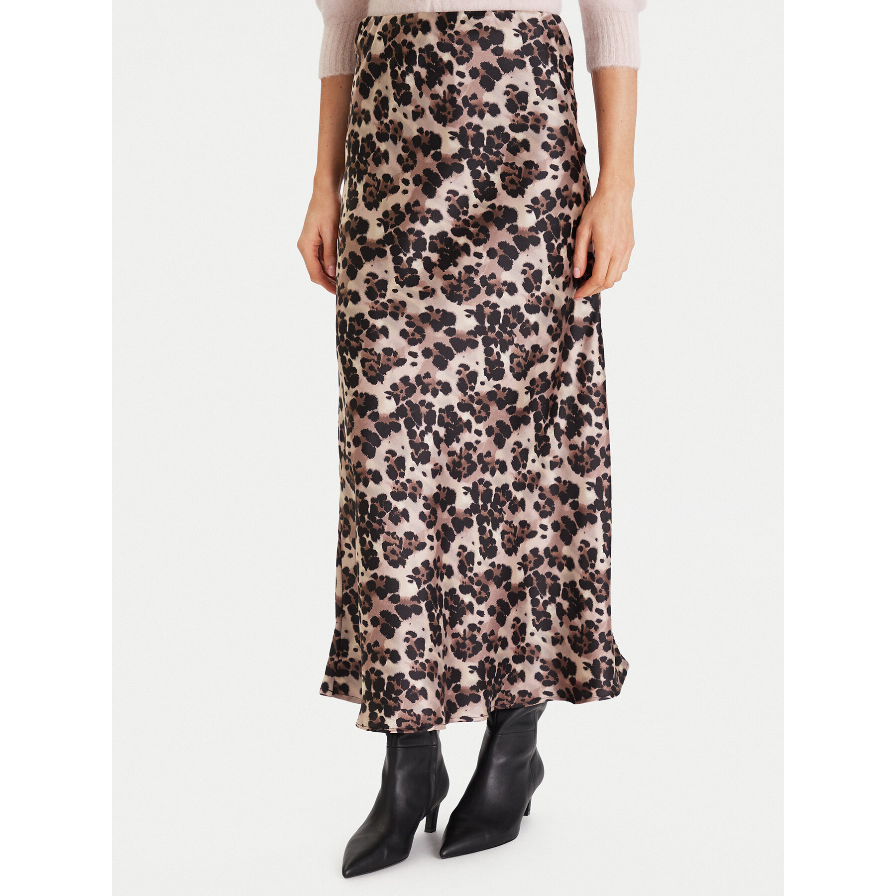 Morgan Spódnica maxi 252-JLEOL.F Brązowy Slim Fit