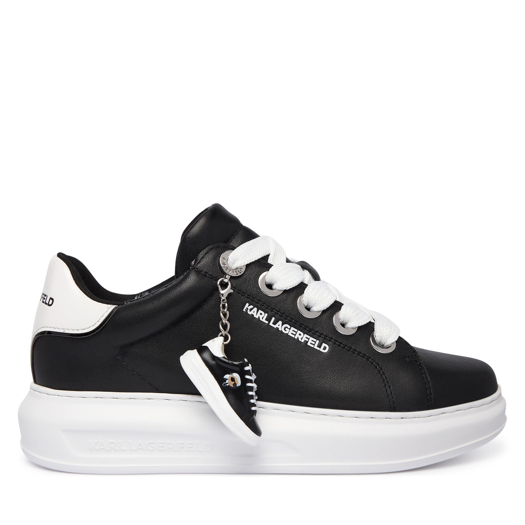 KARL LAGERFELD Sneakersy Kapri KL62519 Czarny