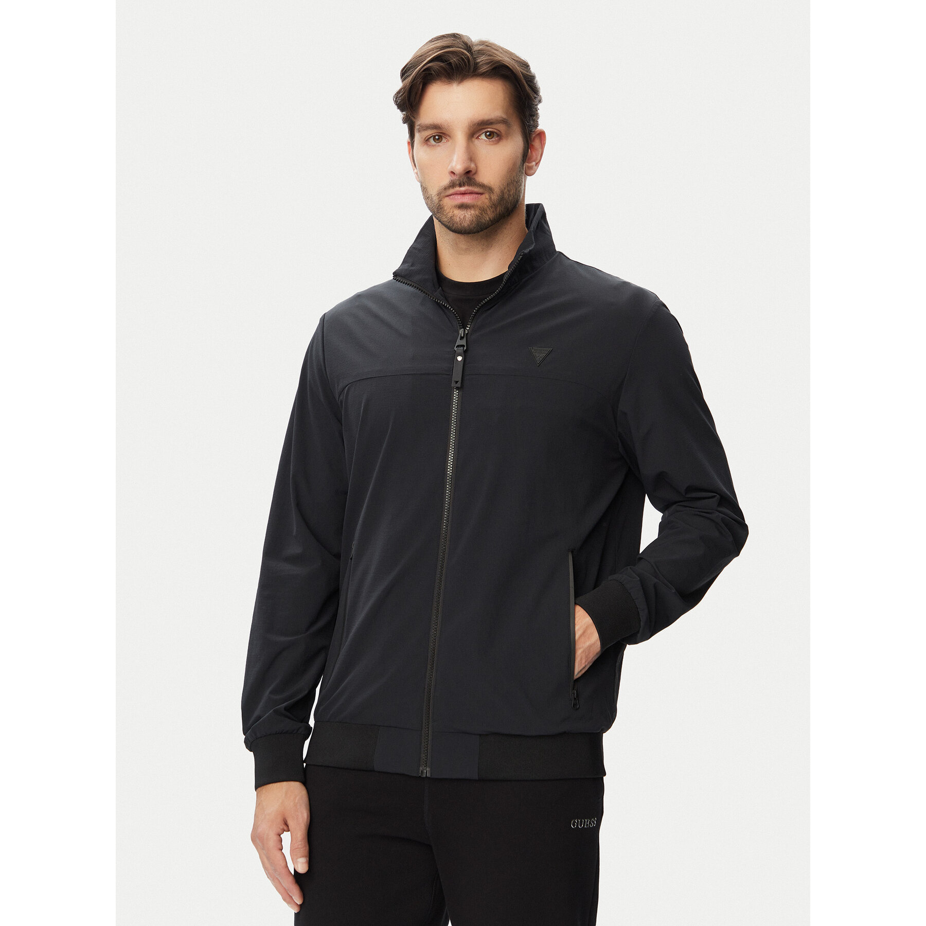 Guess Kurtka przejściowa Z6YL05 W3351 Czarny Regular Fit
