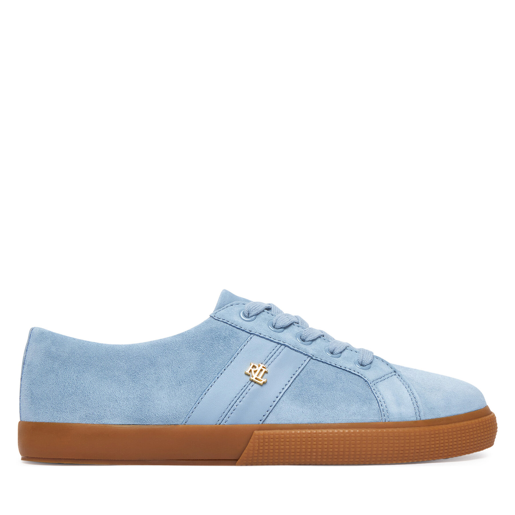 LAUREN RALPH LAUREN Sneakersy Janson II 802868344005 Niebieski jasny