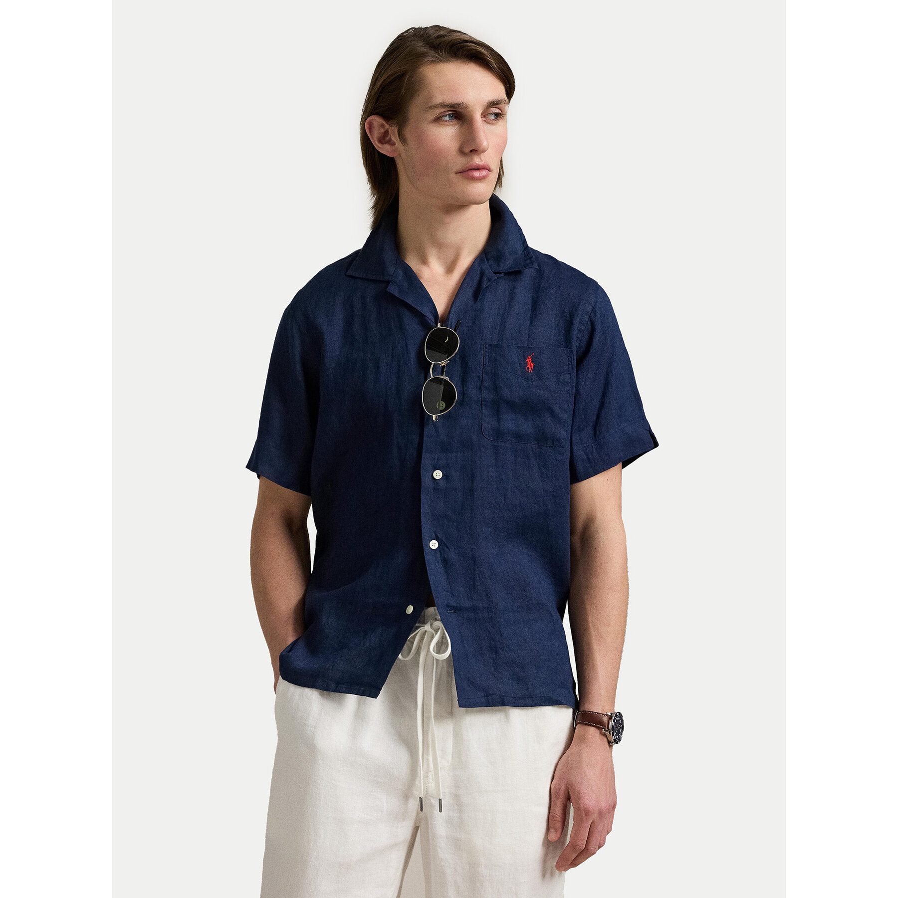 Polo Ralph Lauren Koszula 710966421001 Granatowy Classic Fit