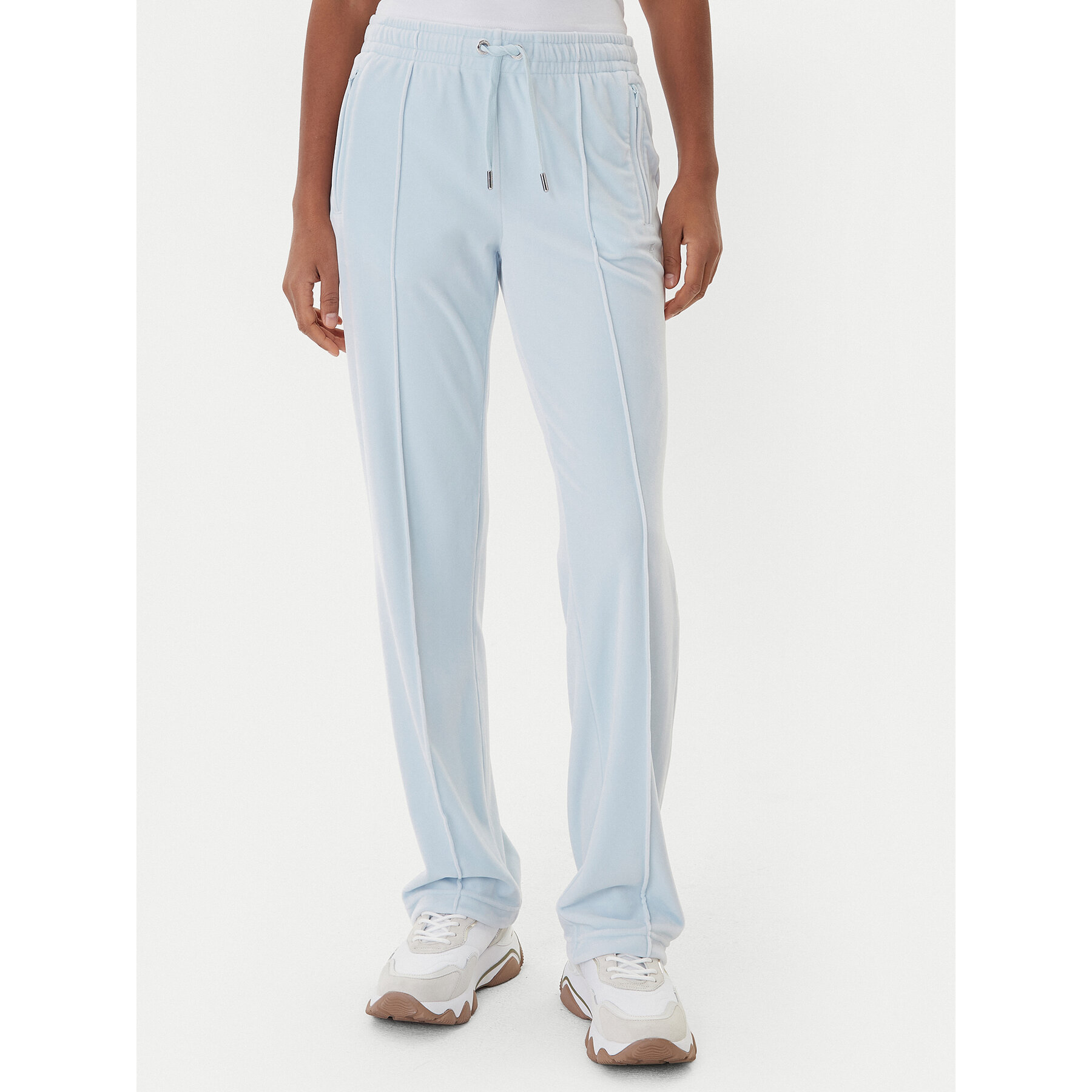 Juicy Couture Spodnie dresowe Tina JCWBJ225307 Błękitny Regular Fit