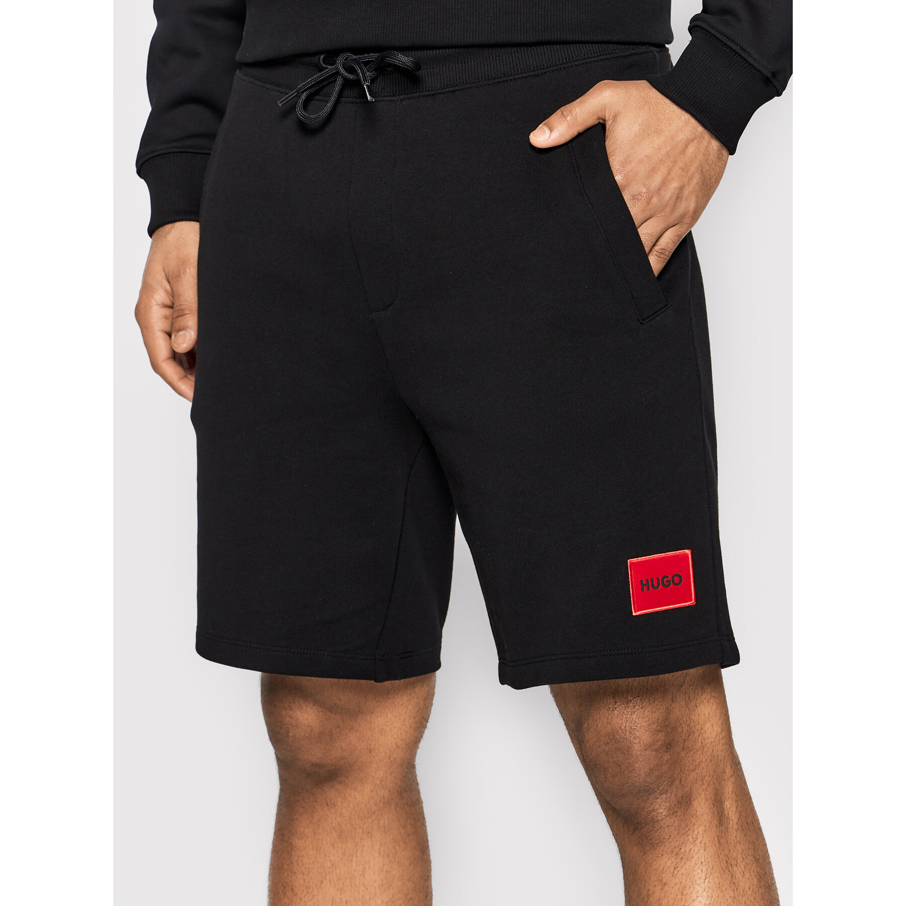 Hugo Szorty sportowe Diz222 50466196 Czarny Regular Fit