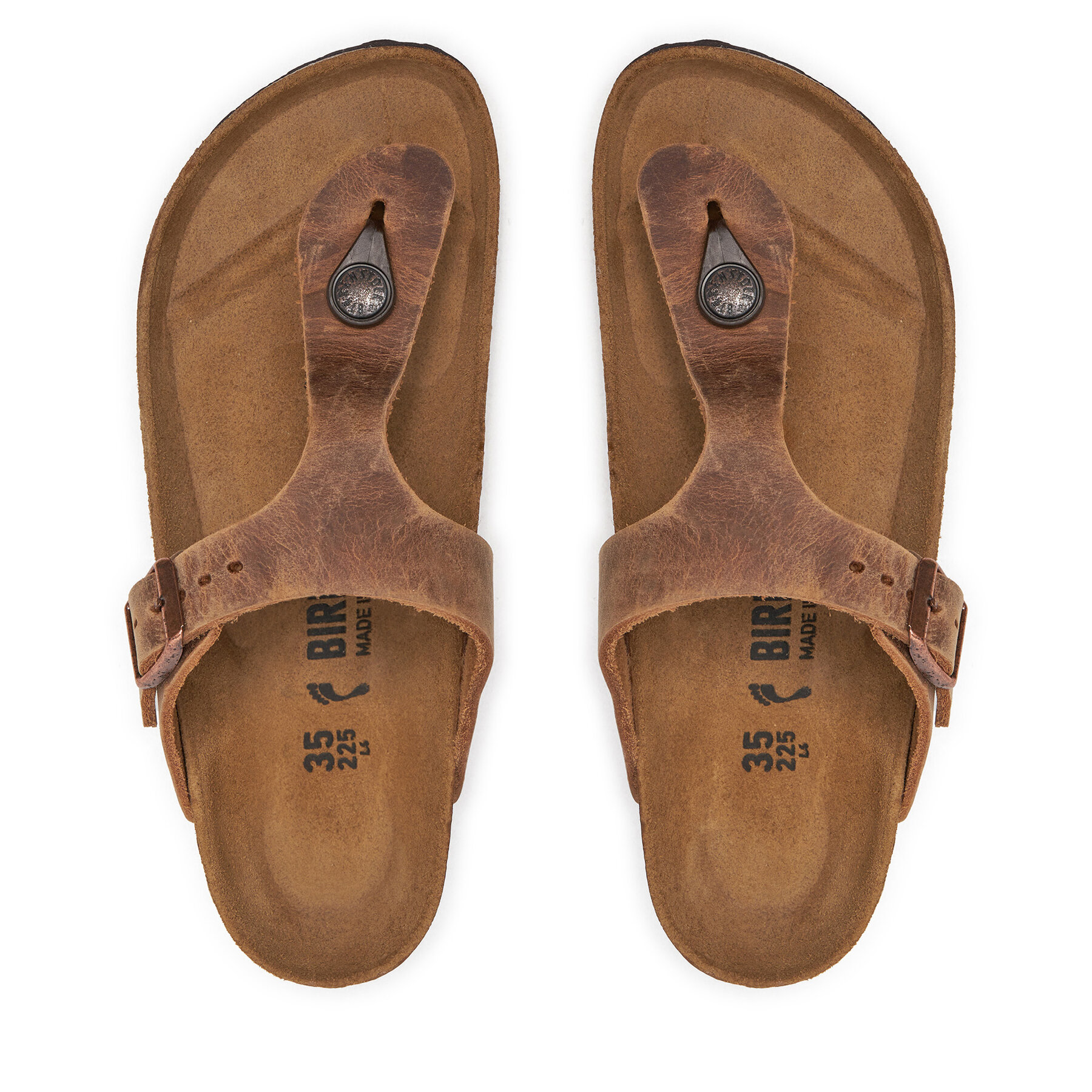 Birkenstock Japonki Gizeh Bs 0943813 Brązowy