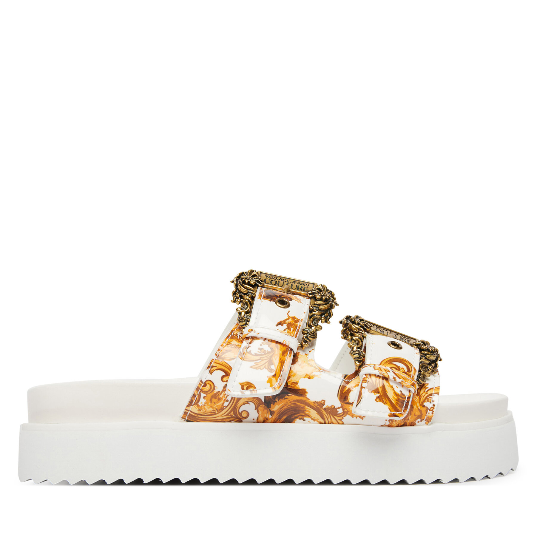 Versace Jeans Couture Klapki 80VA3SM1 ZS366 Złoty