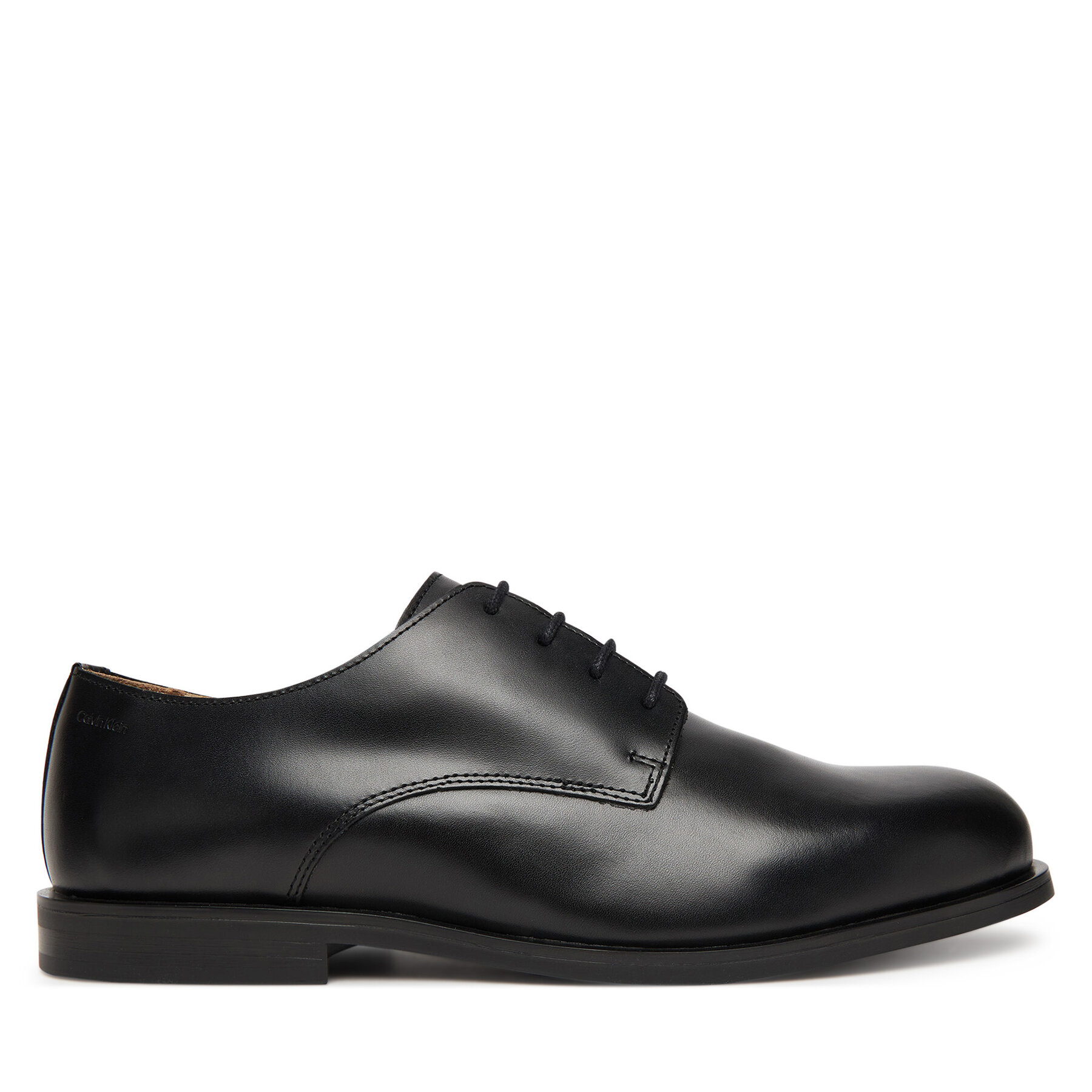 Calvin Klein Półbuty Ess Rubber Derby Lth HM0HM02056 Czarny