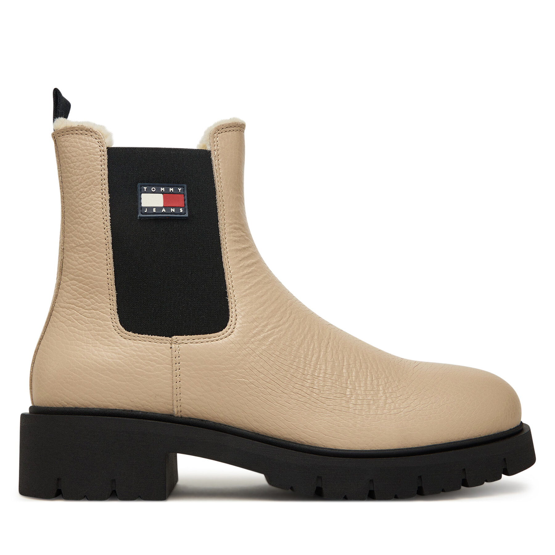 Tommy Jeans Sztyblety Tjw Chelsea Boot Wl EN0EN02826 Écru