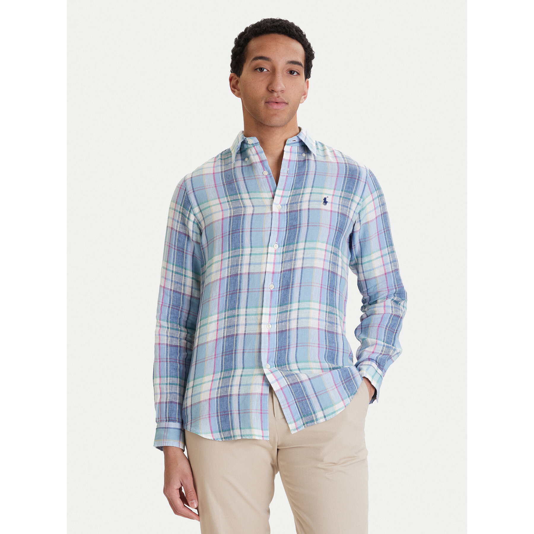 Polo Ralph Lauren Koszula 710B16705002 Niebieski Regular Fit
